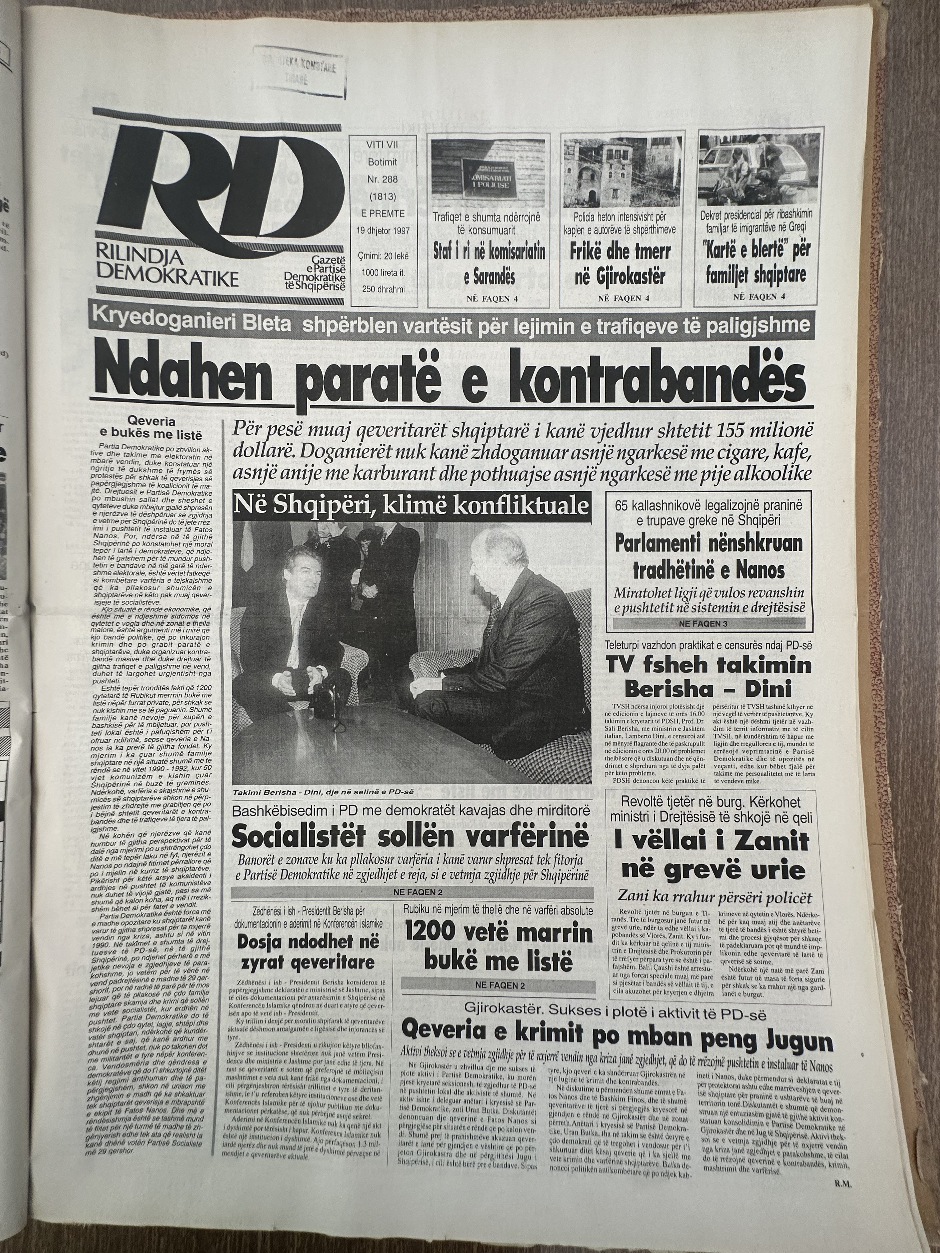 Rilindja Demokratike 1997-12-19