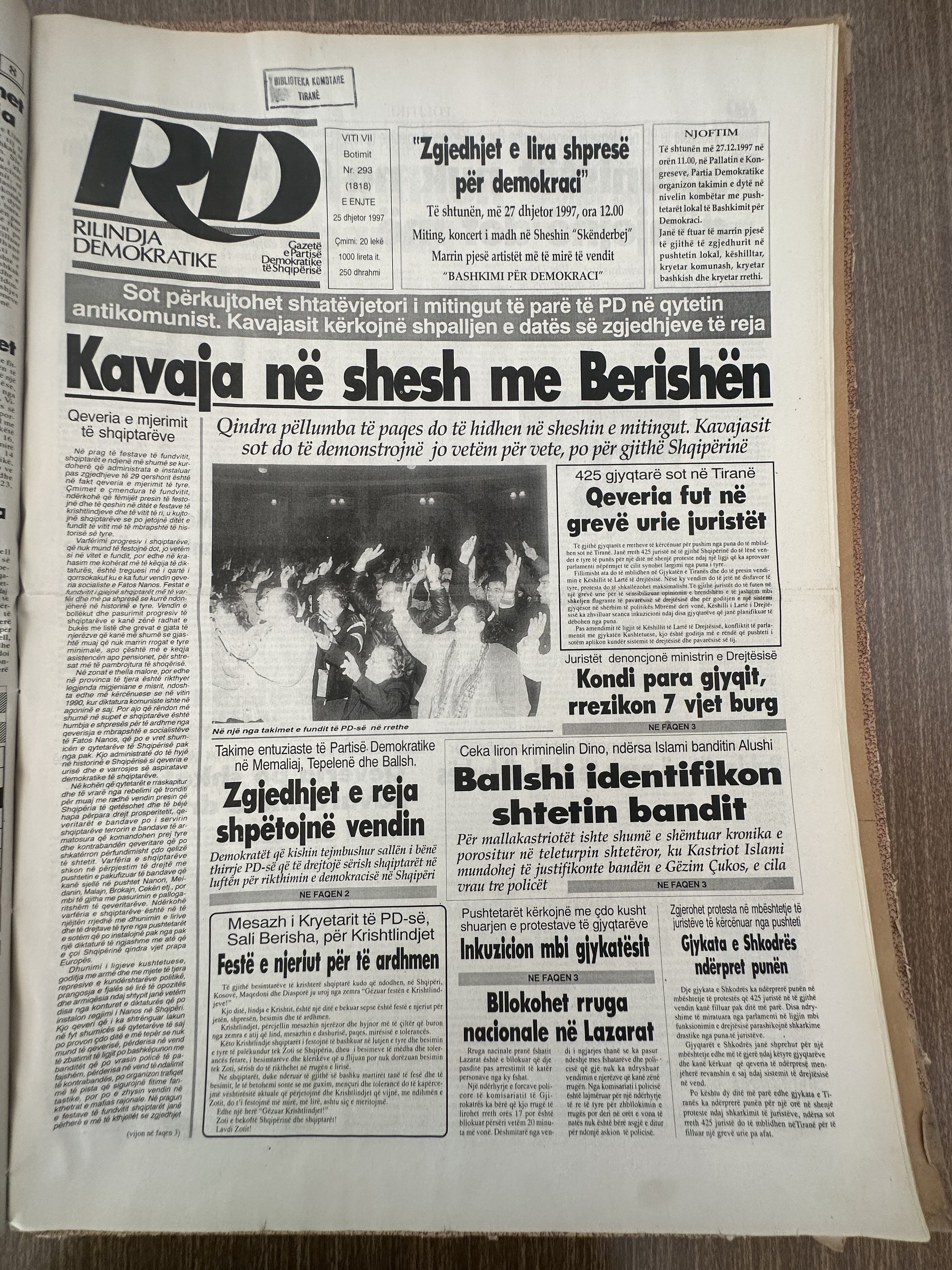 Rilindja Demokratike 1997-12-25