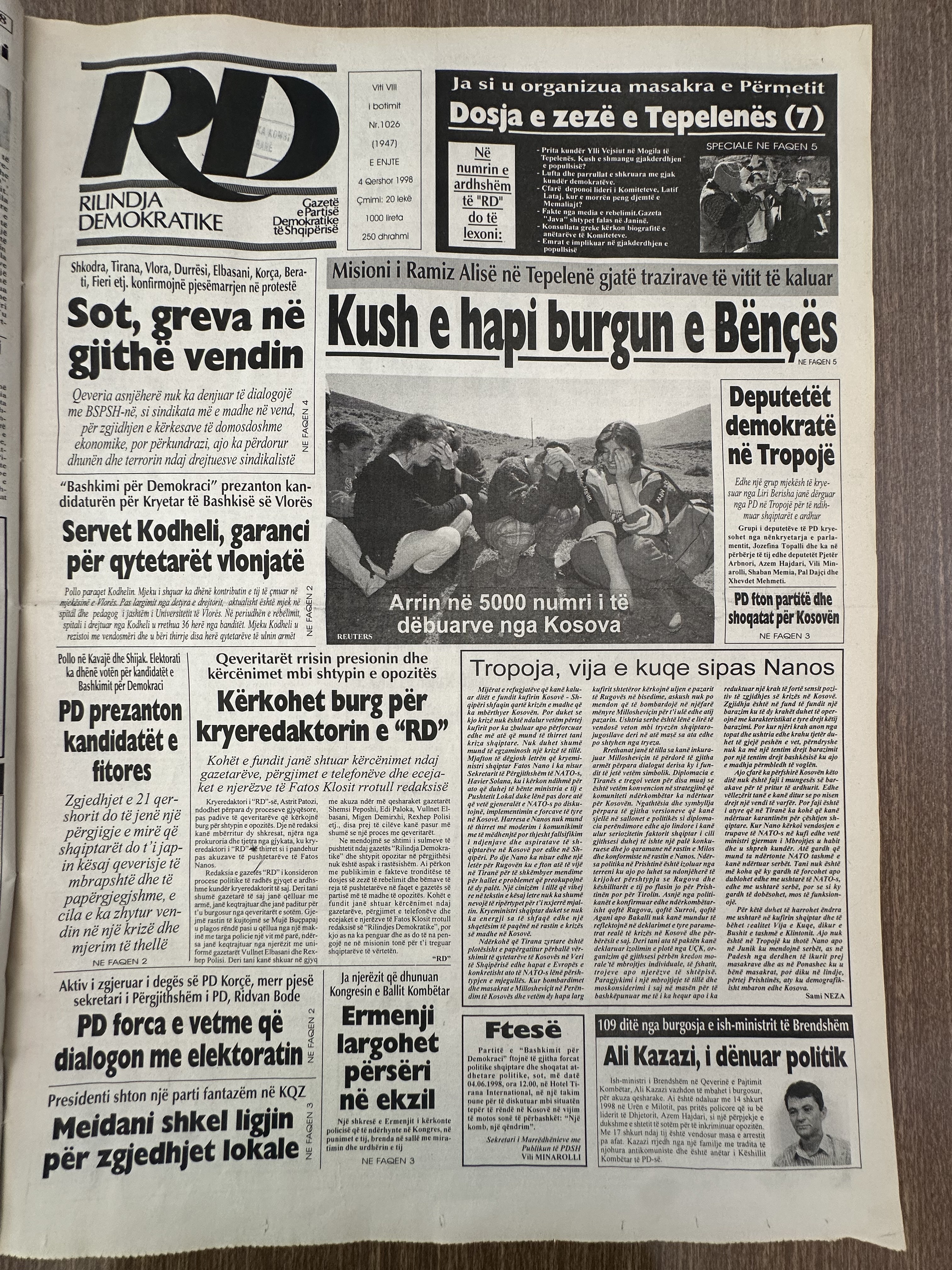 Rilindja Demokratike 1998-10-04