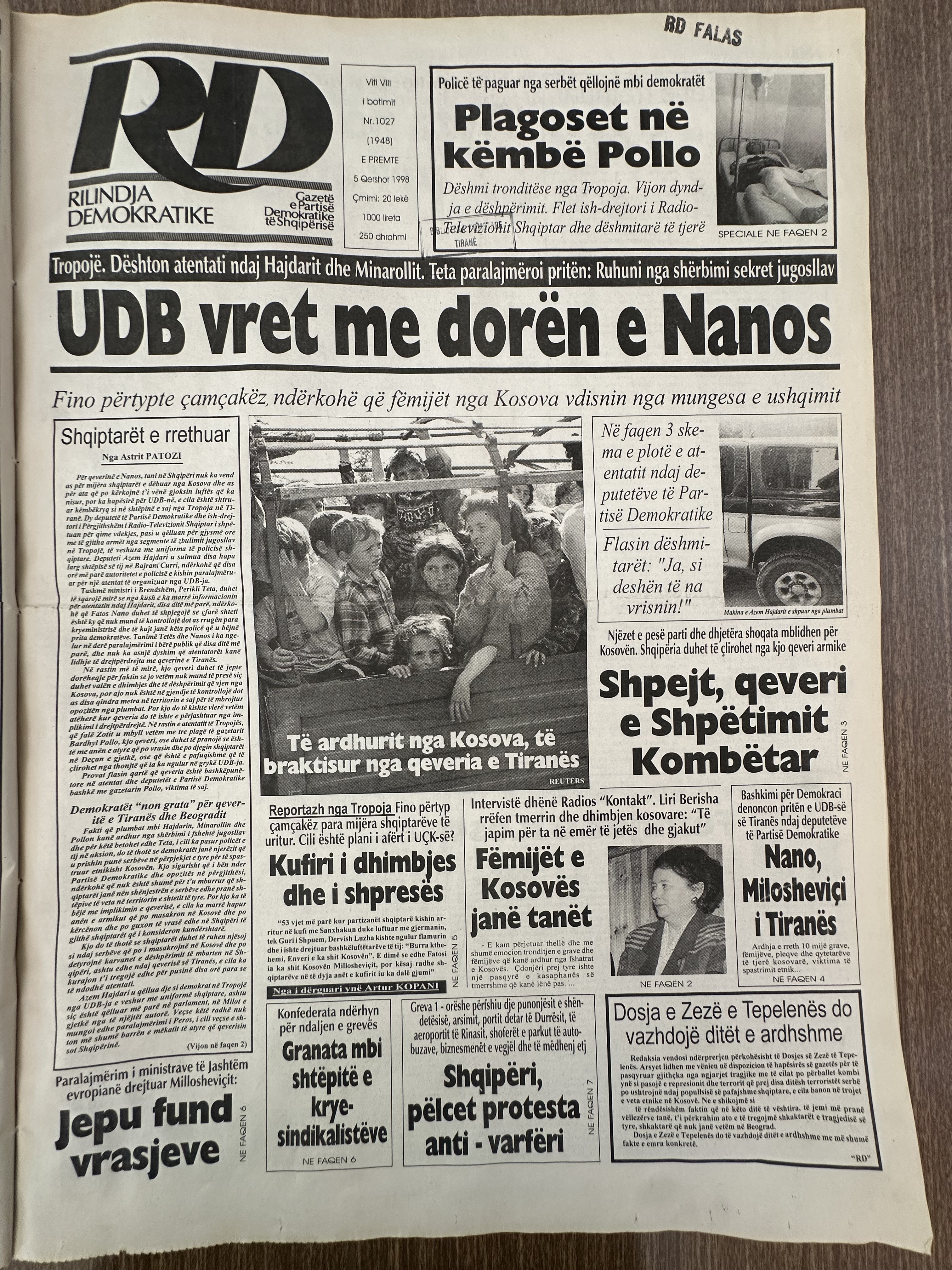 Rilindja Demokratike 1998-10-05