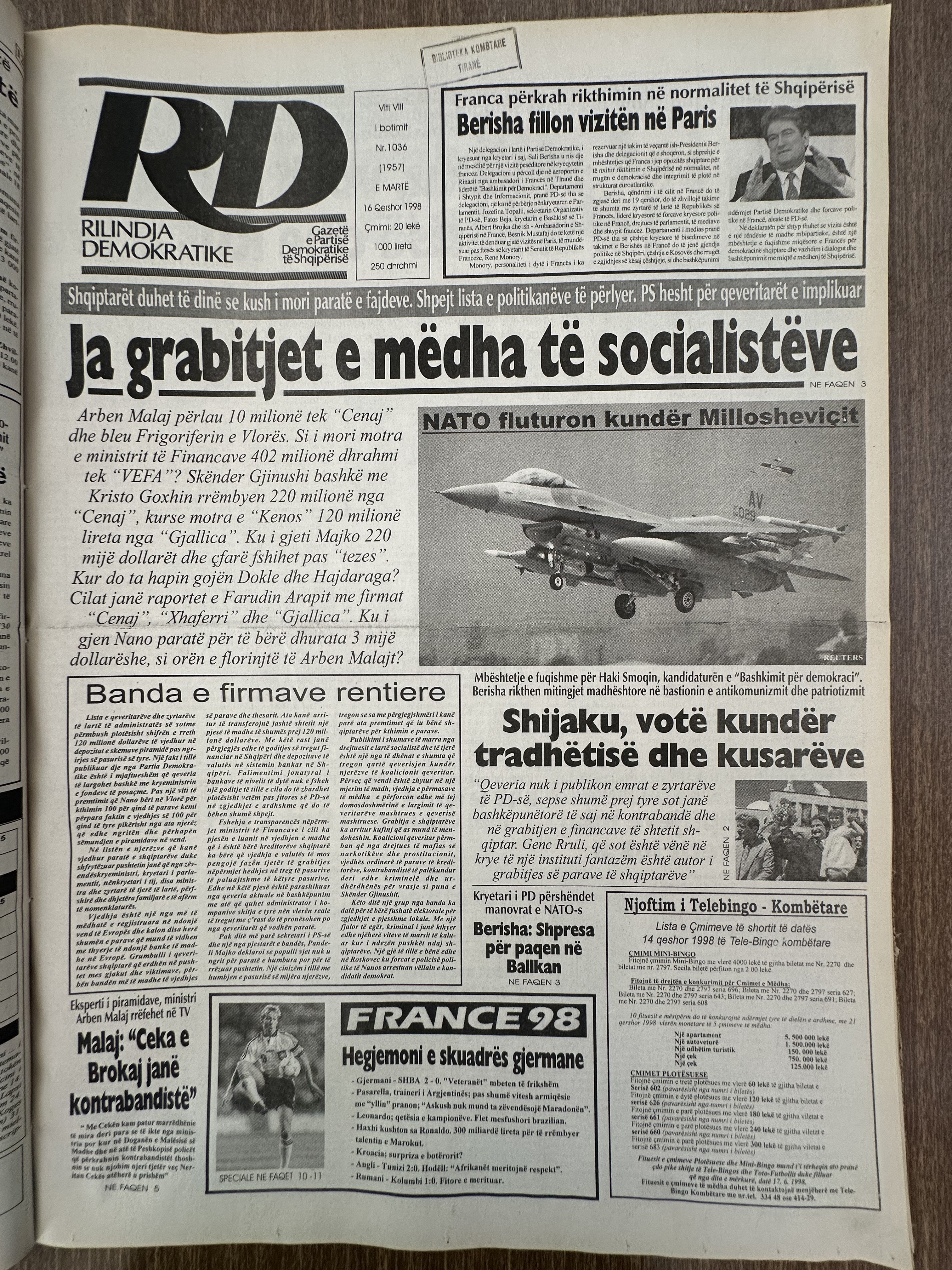 Rilindja Demokratike 1998-08-16