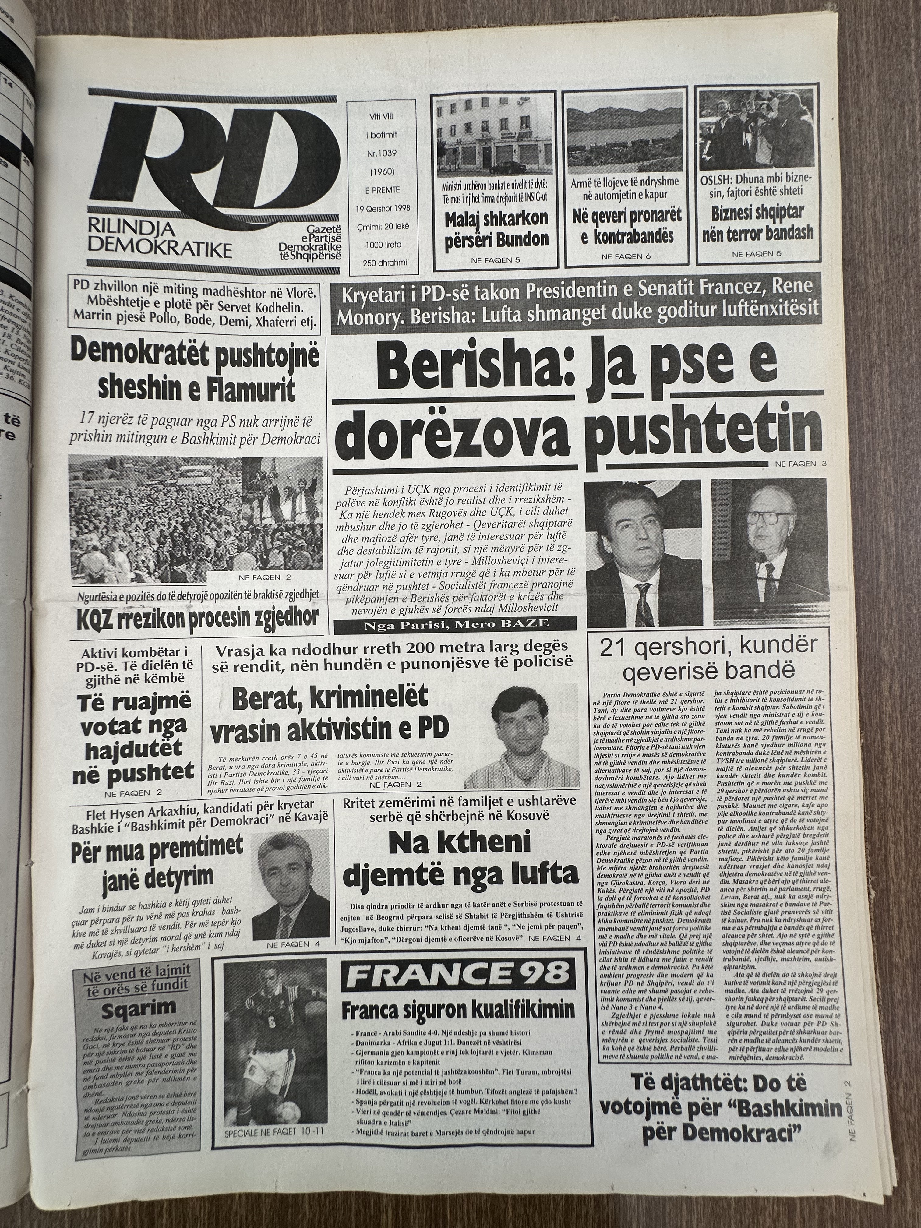 Rilindja Demokratike 1998-08-19