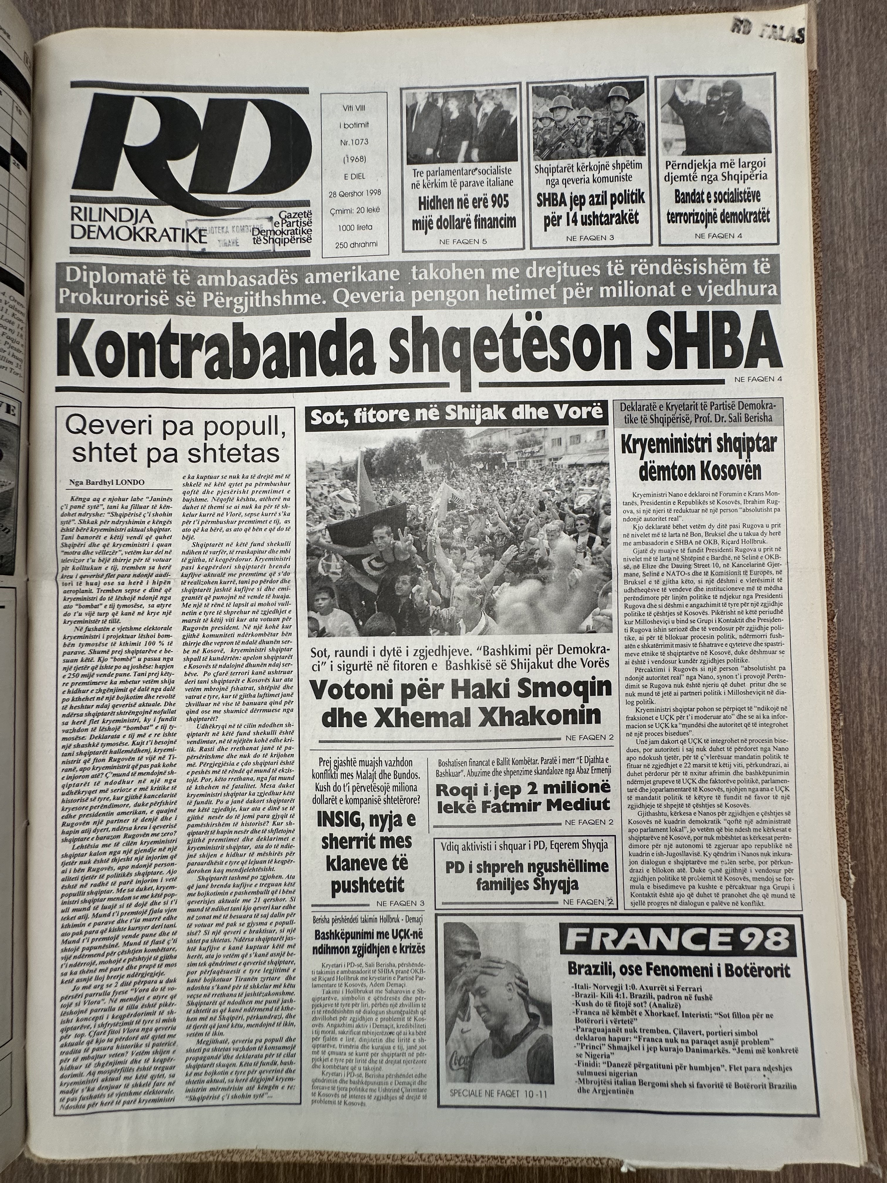 Rilindja Demokratike 1998-11-17