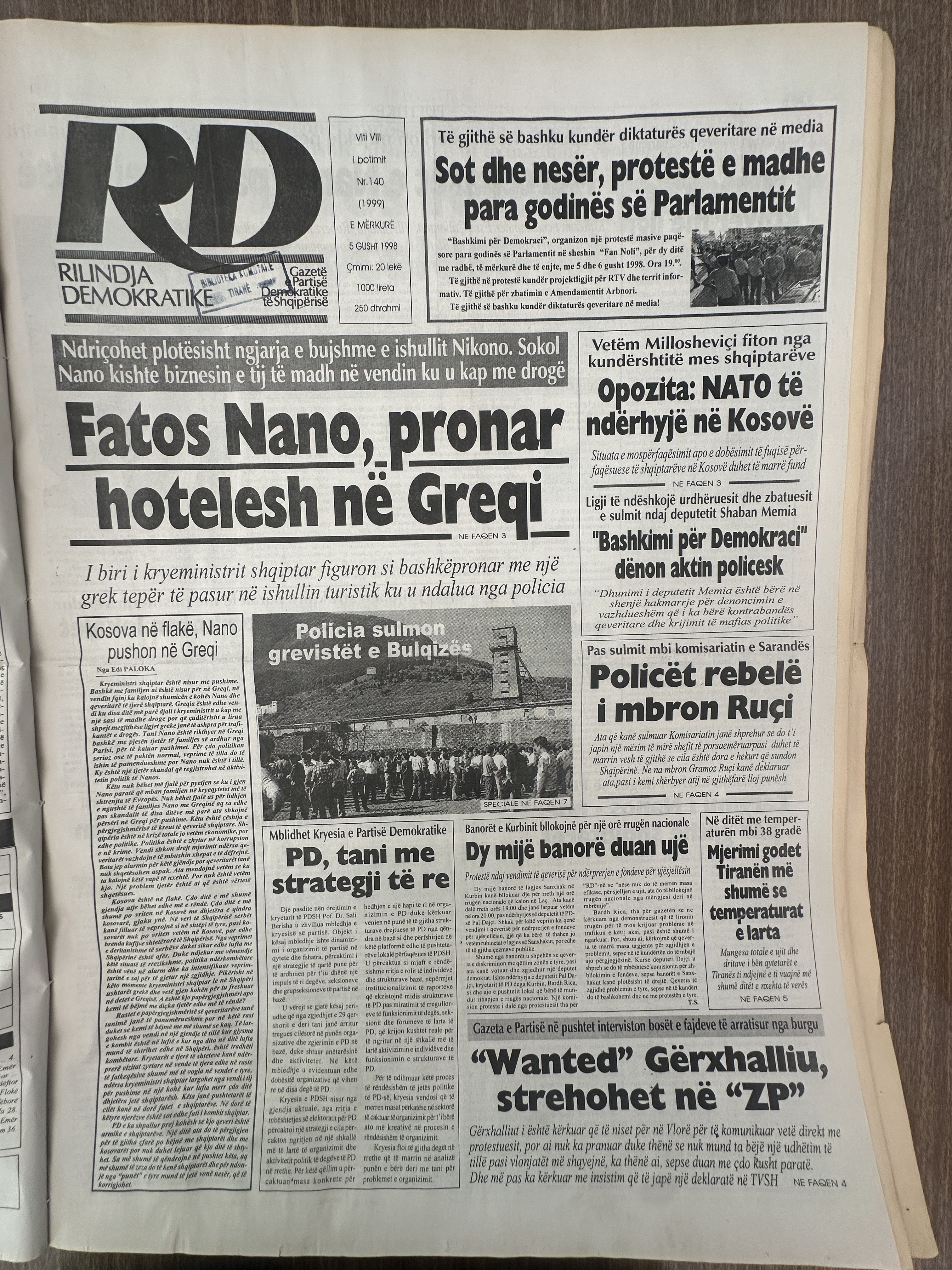 Rilindja Demokratike 1998-08-05