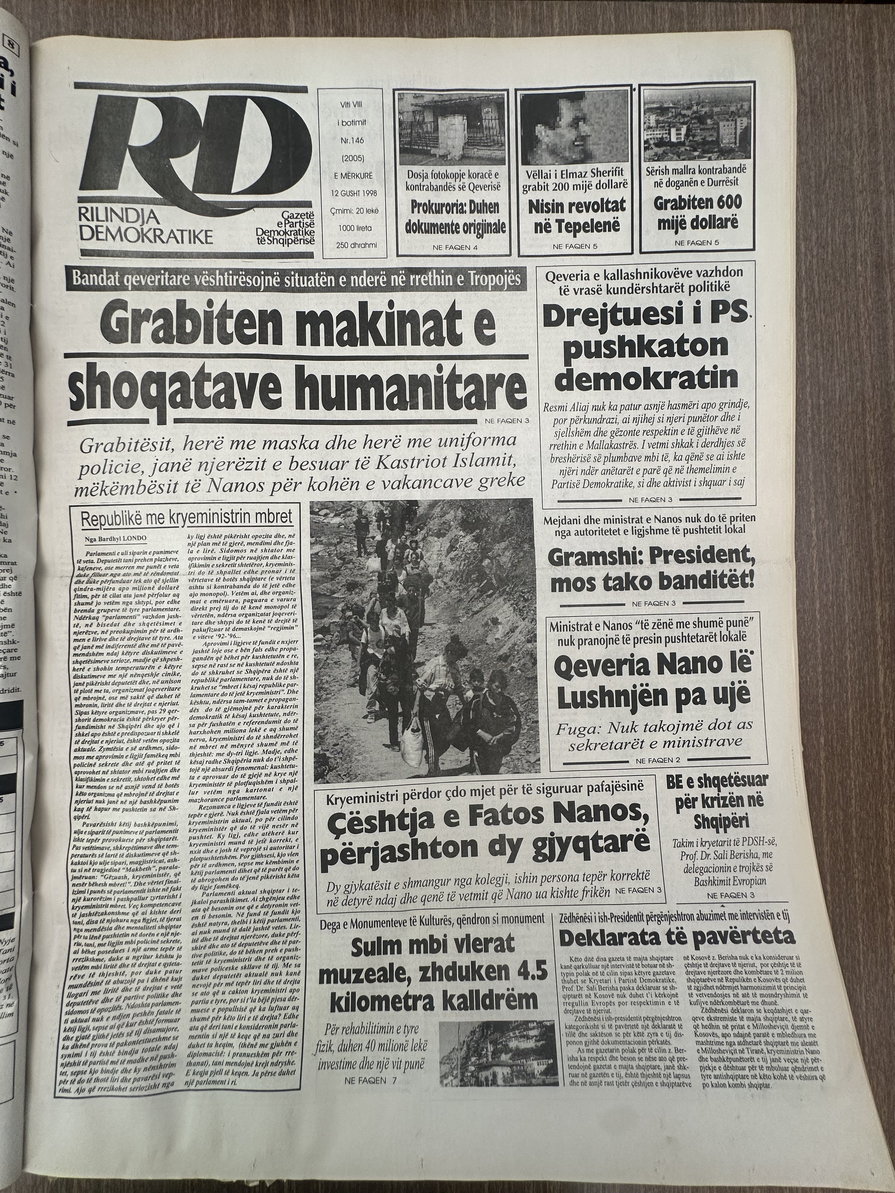 Rilindja Demokratike 1998-08-12