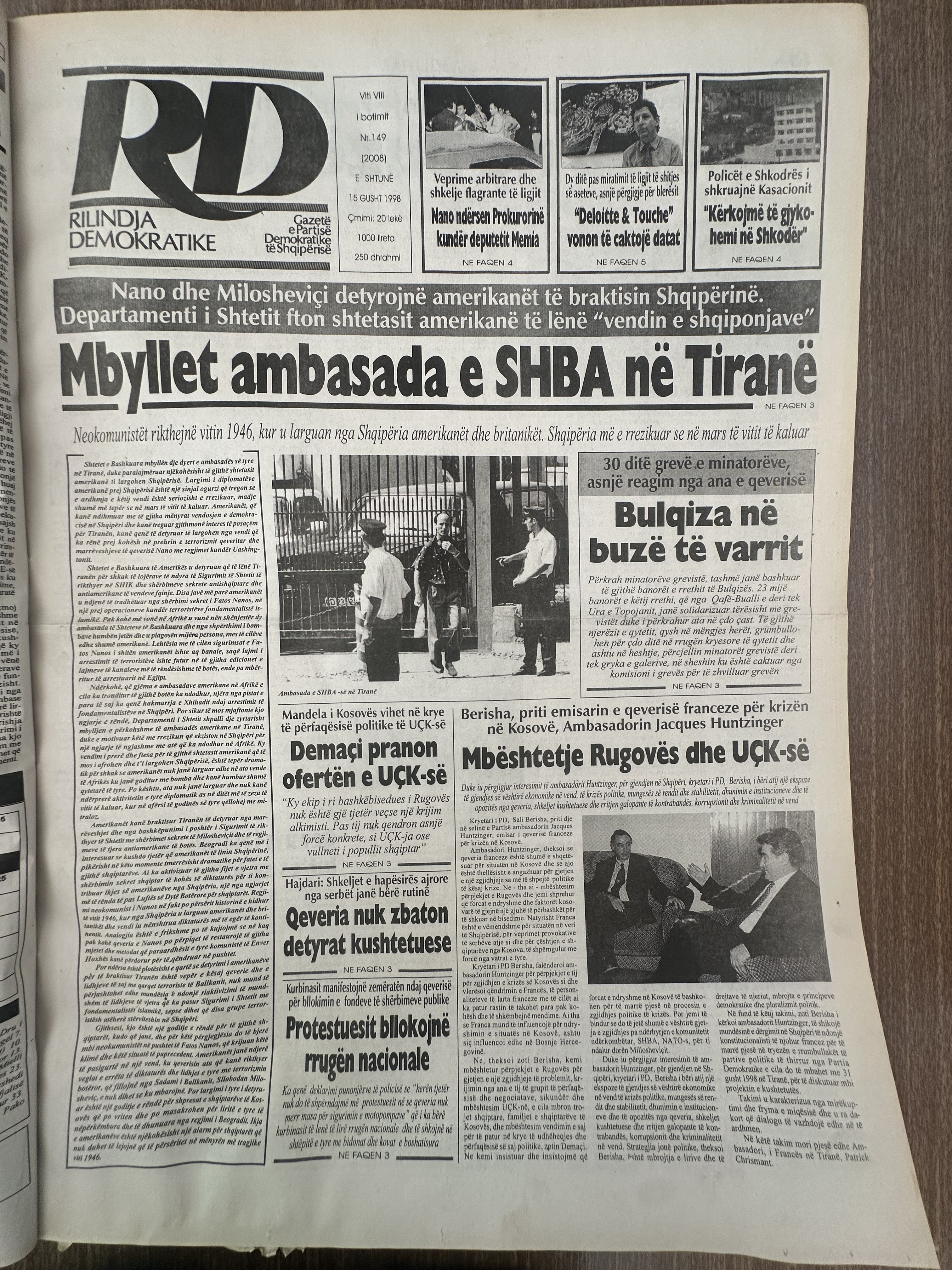 Rilindja Demokratike 1998-08-15