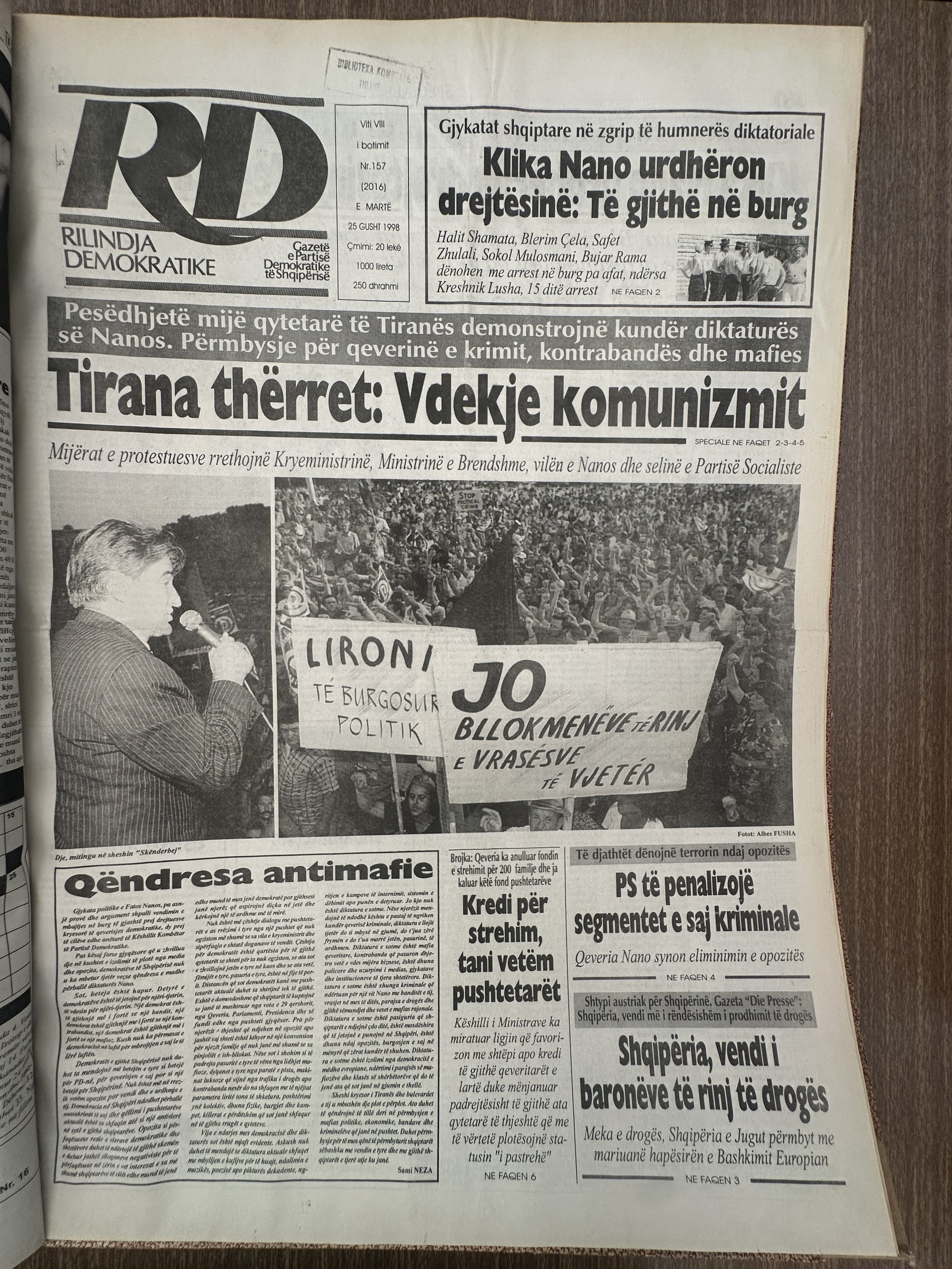 Rilindja Demokratike 1998-03-19