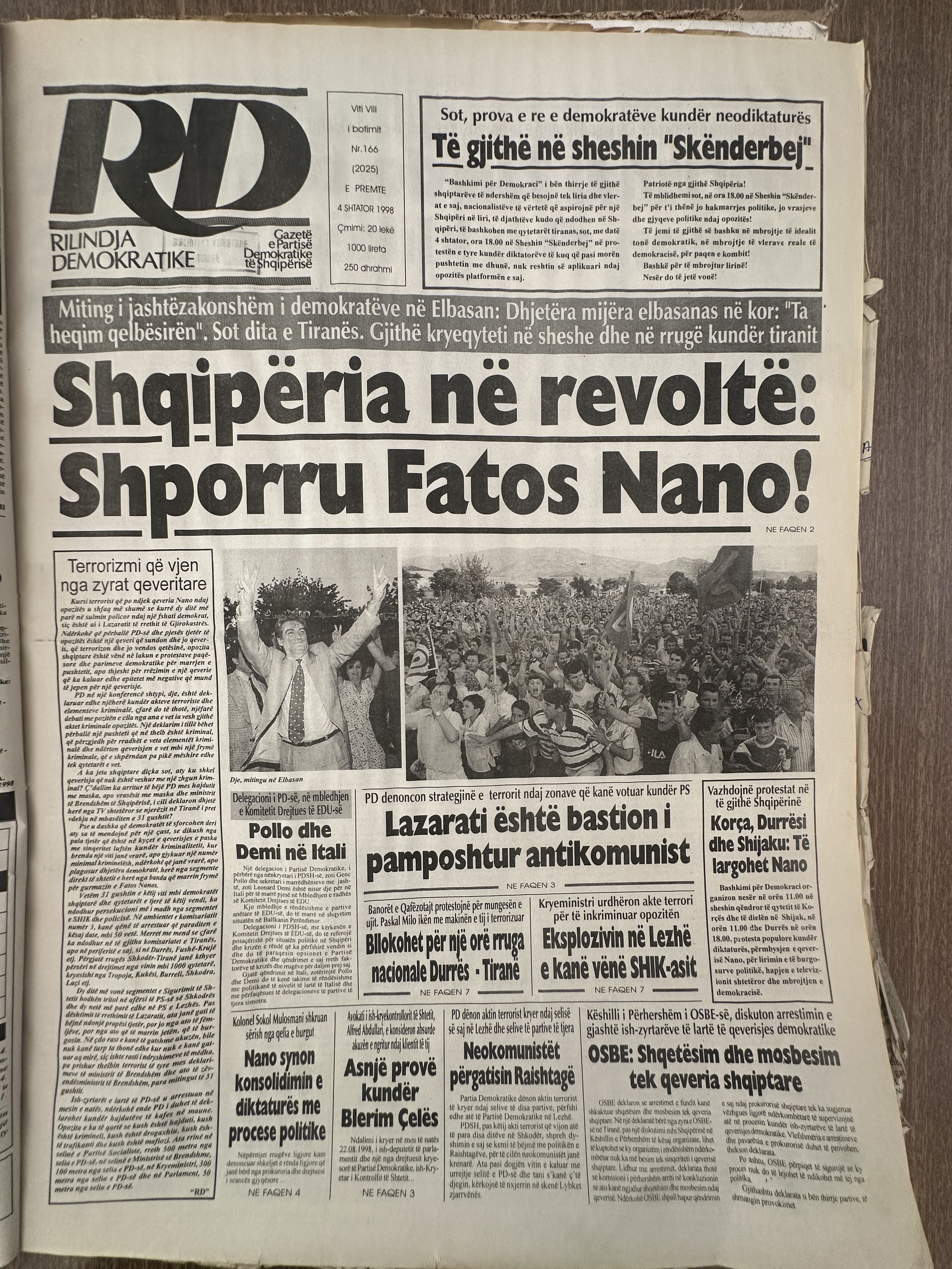 Rilindja Demokratike 1998-09-04