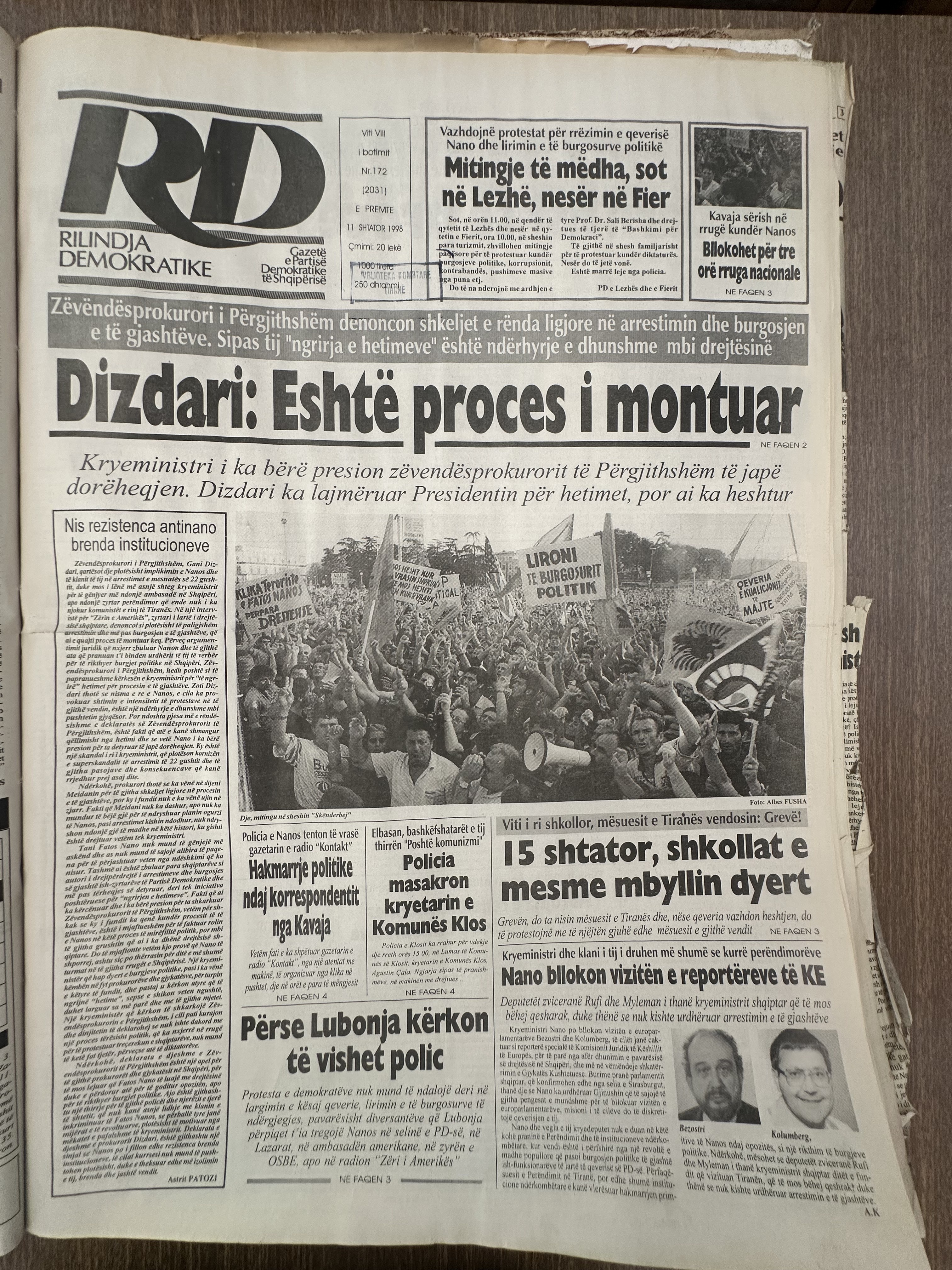 Rilindja Demokratike 1998-07-31