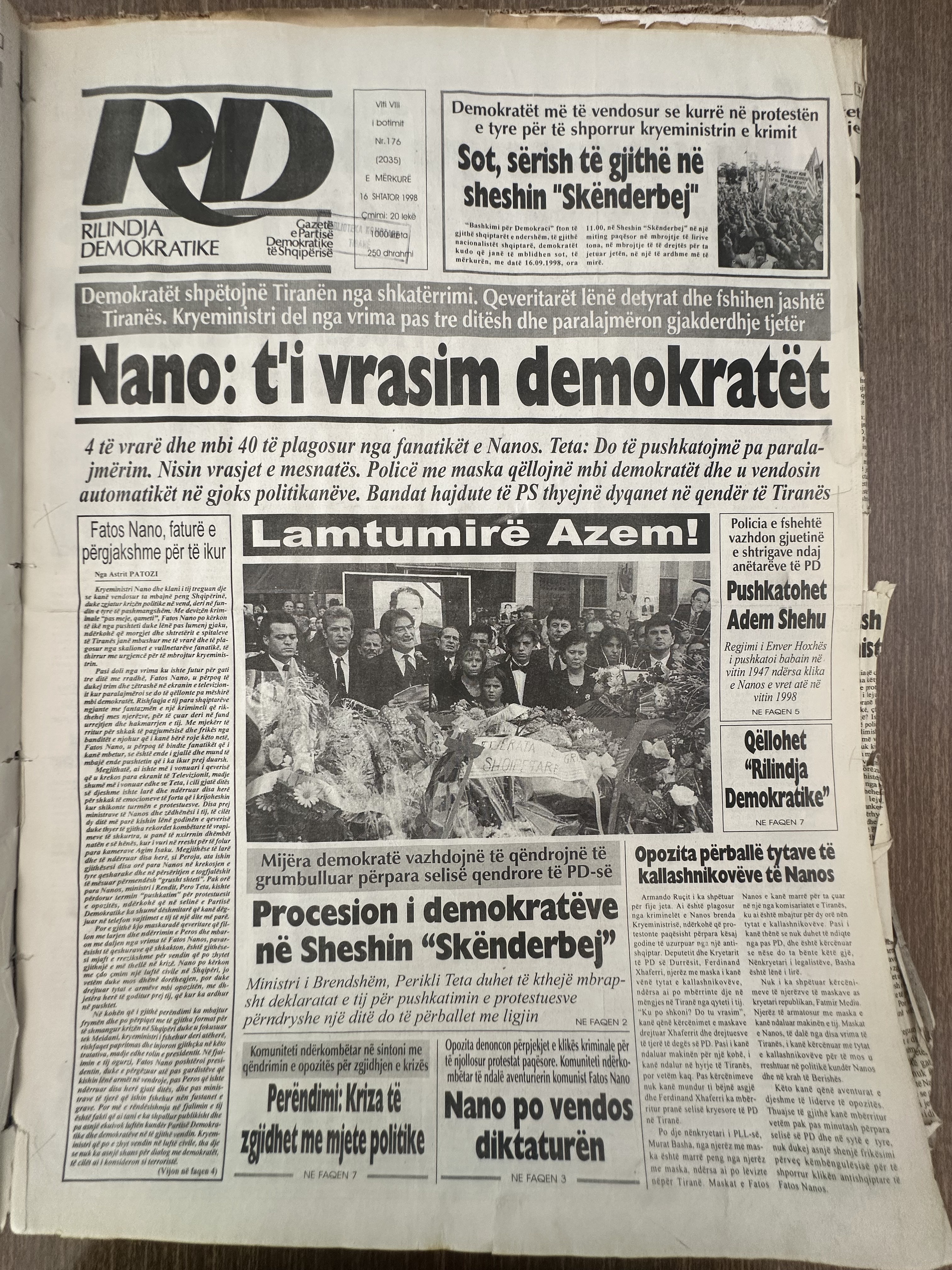 Rilindja Demokratike 1998-02-16