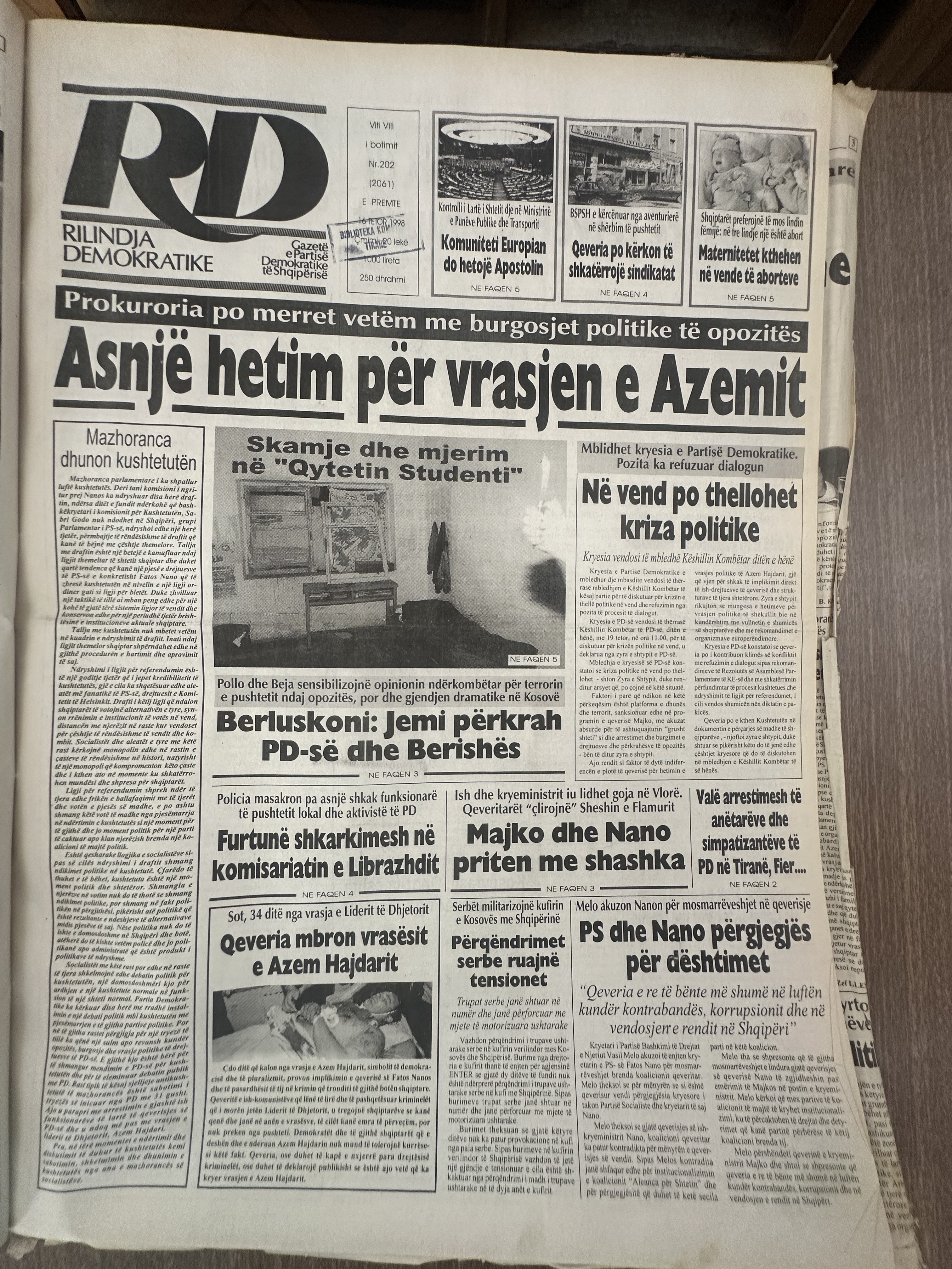 Rilindja Demokratike 1999-10-01