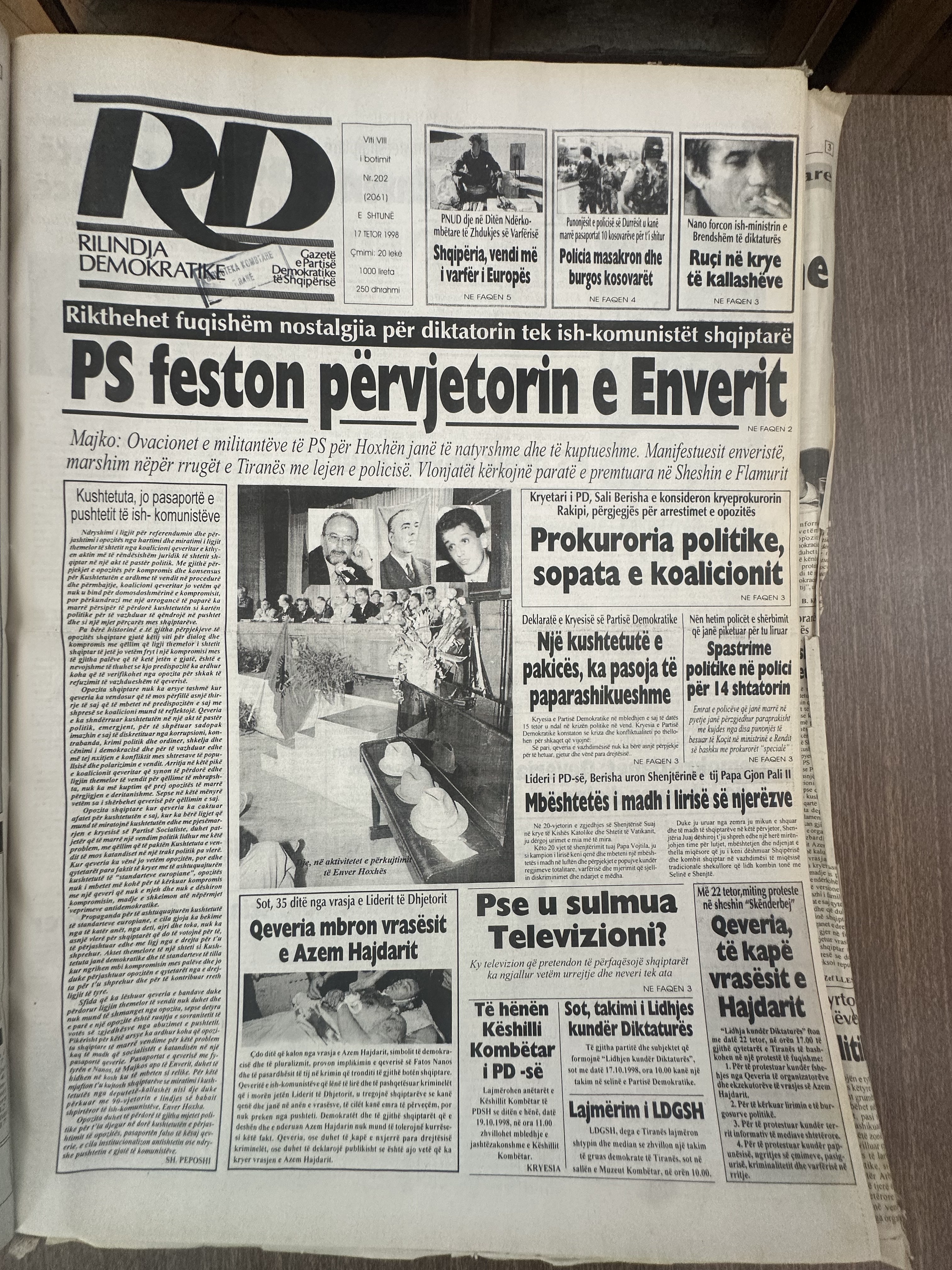 Rilindja Demokratike 1998-10-17