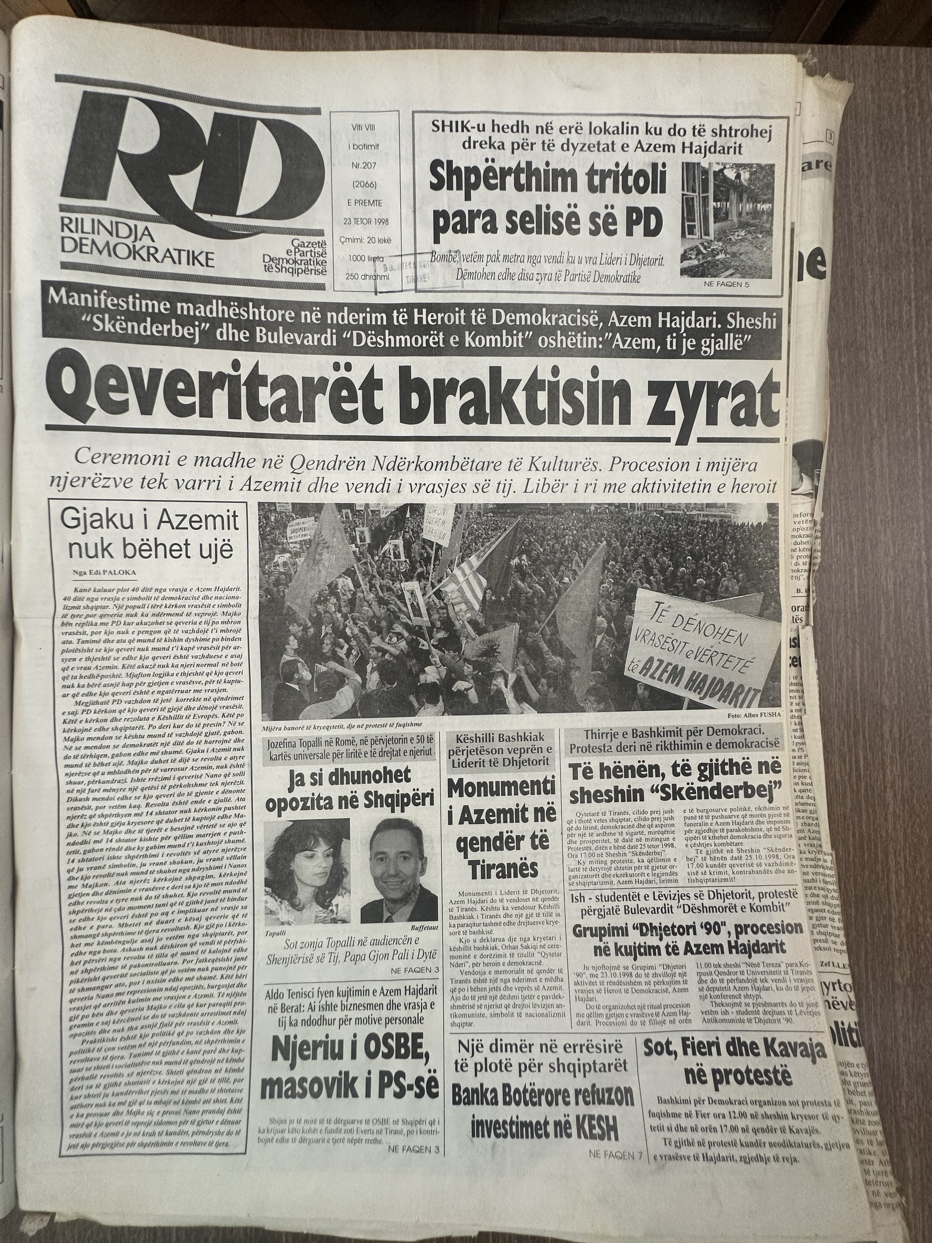 Rilindja Demokratike 1996-10-25