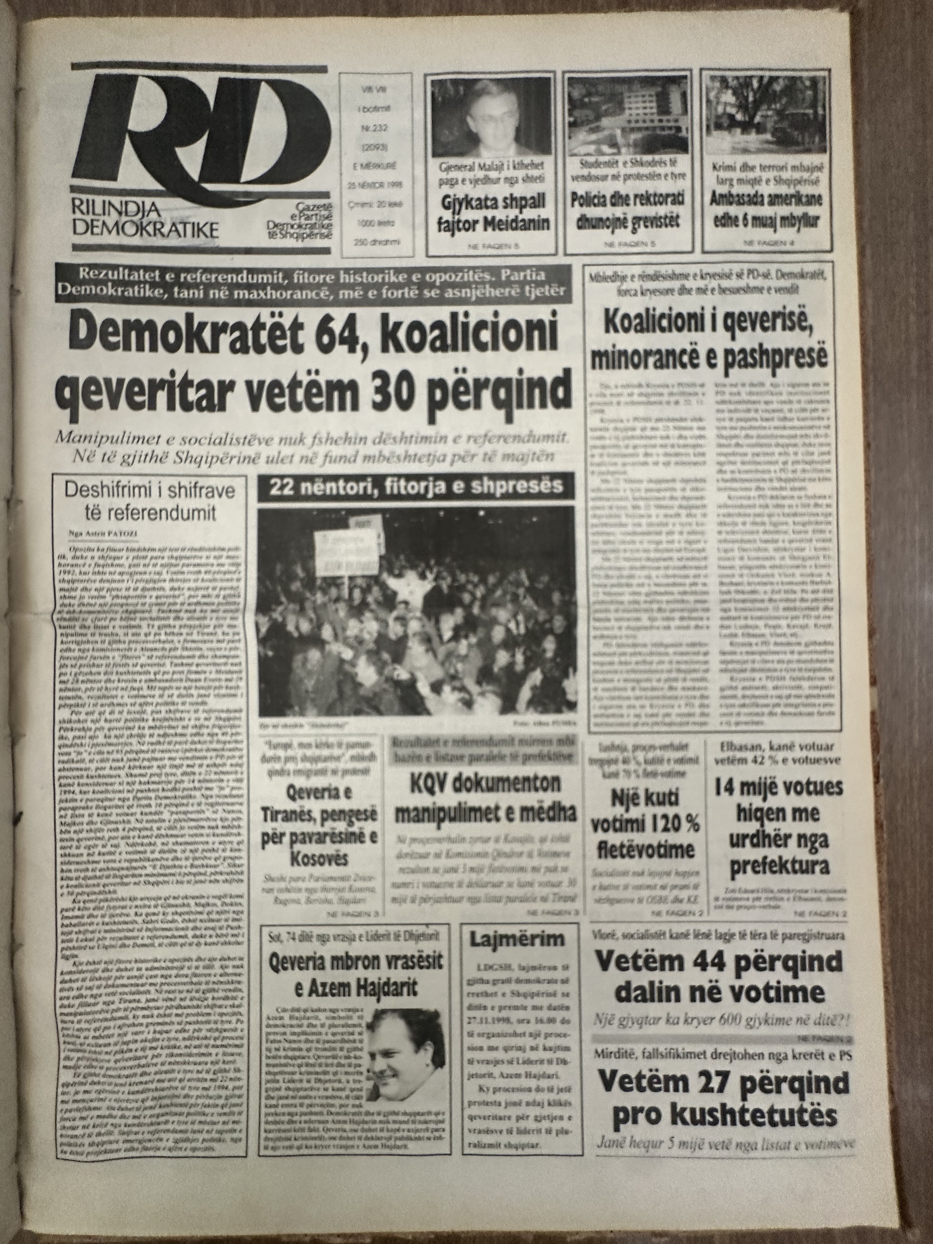Rilindja Demokratike 1991-07-25
