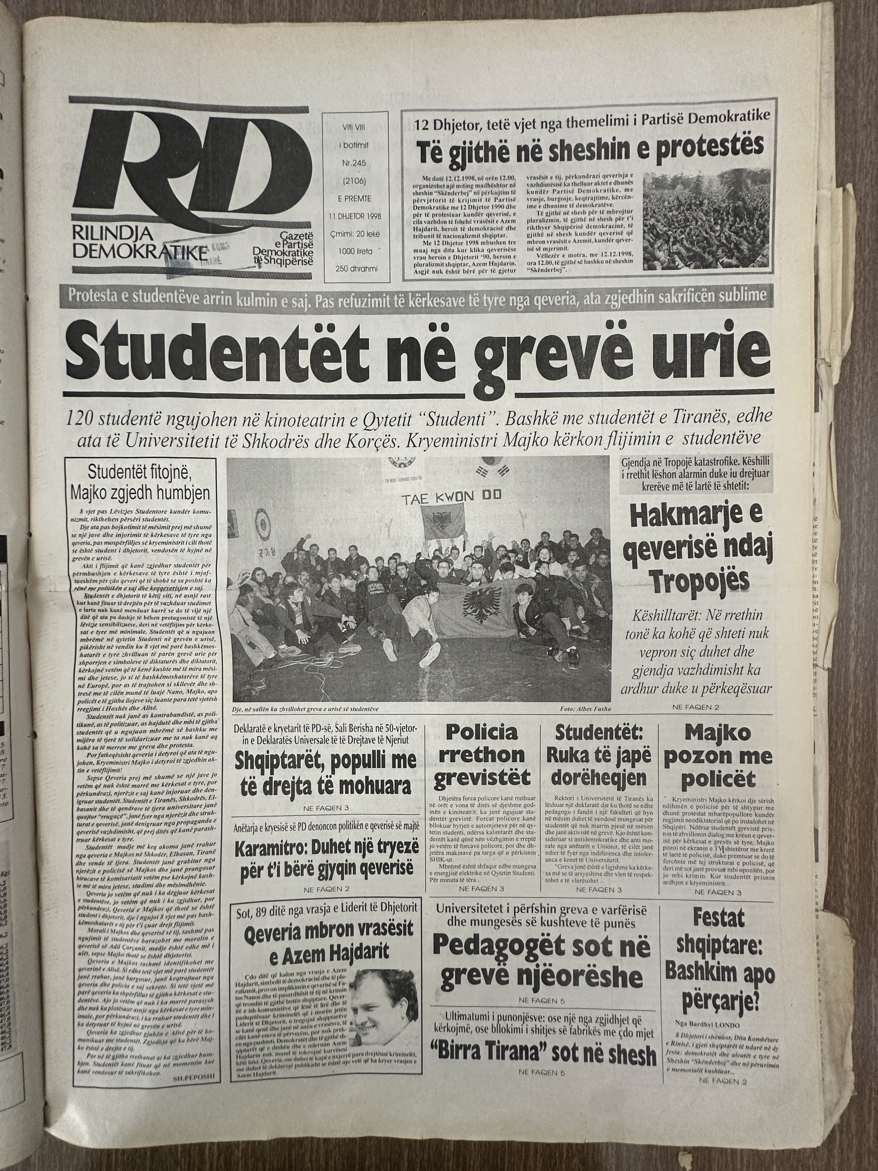 Rilindja Demokratike 1998-12-11