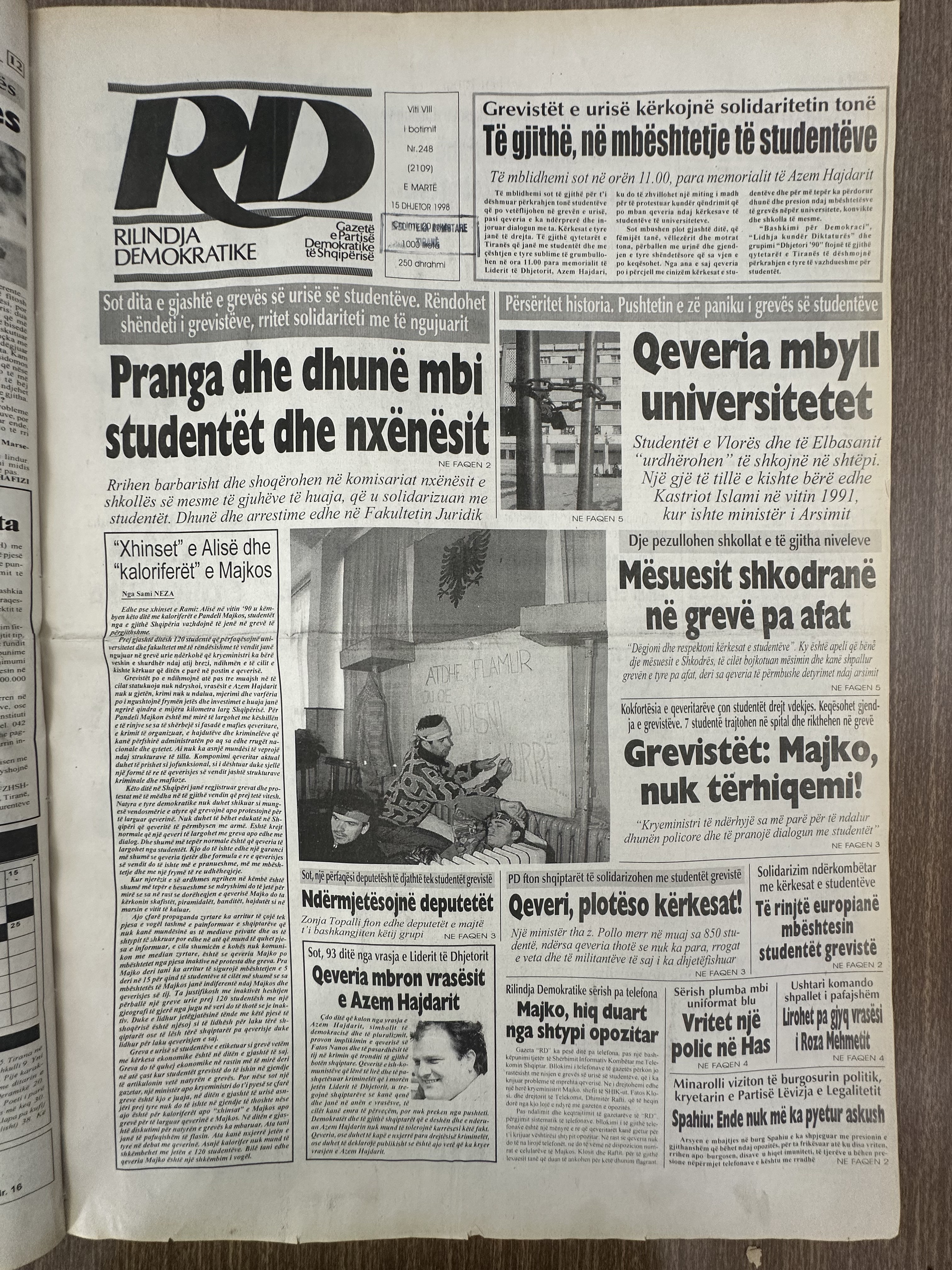 Rilindja Demokratike 1998-12-15