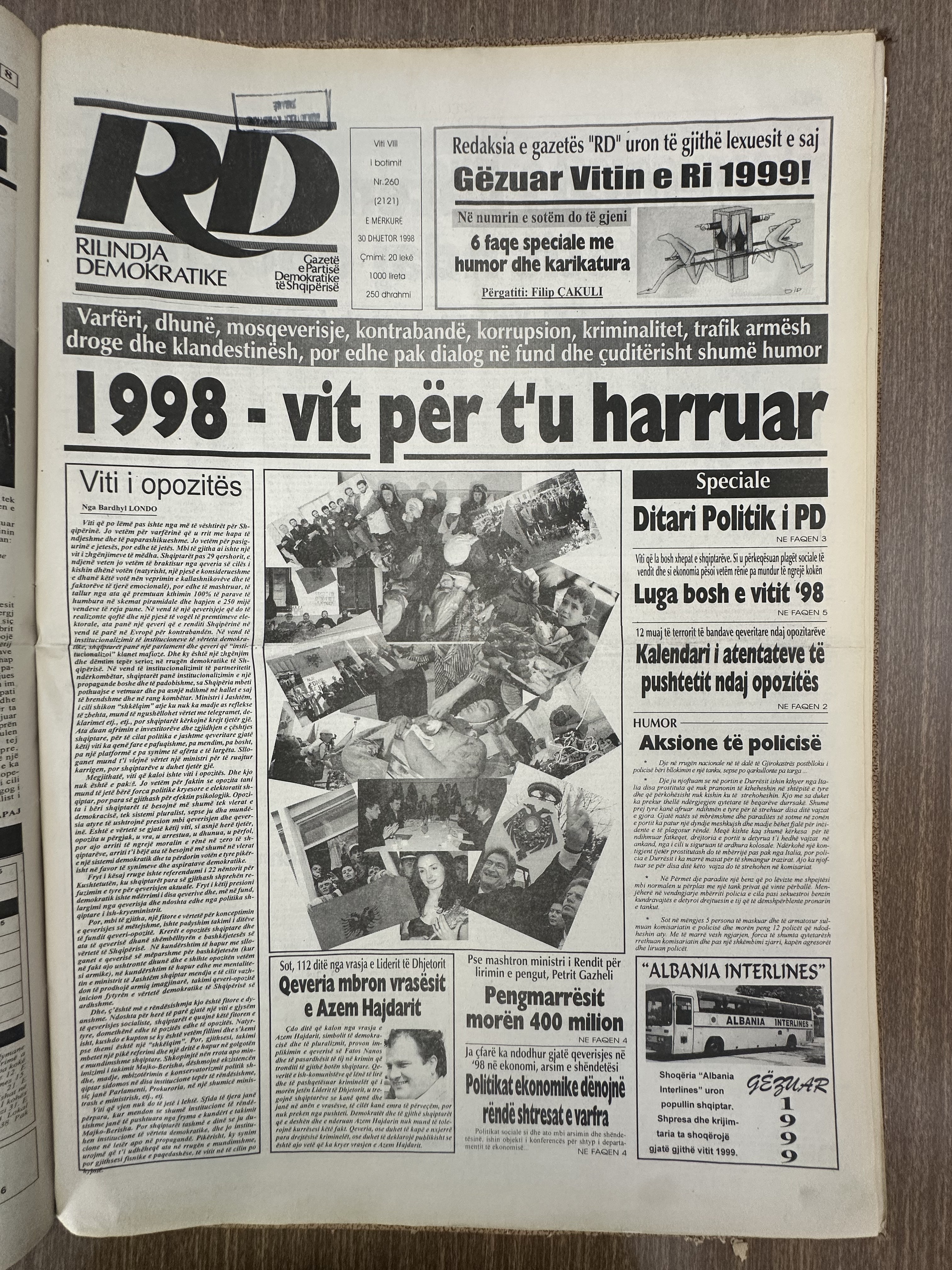 Rilindja Demokratike 1998-12-30