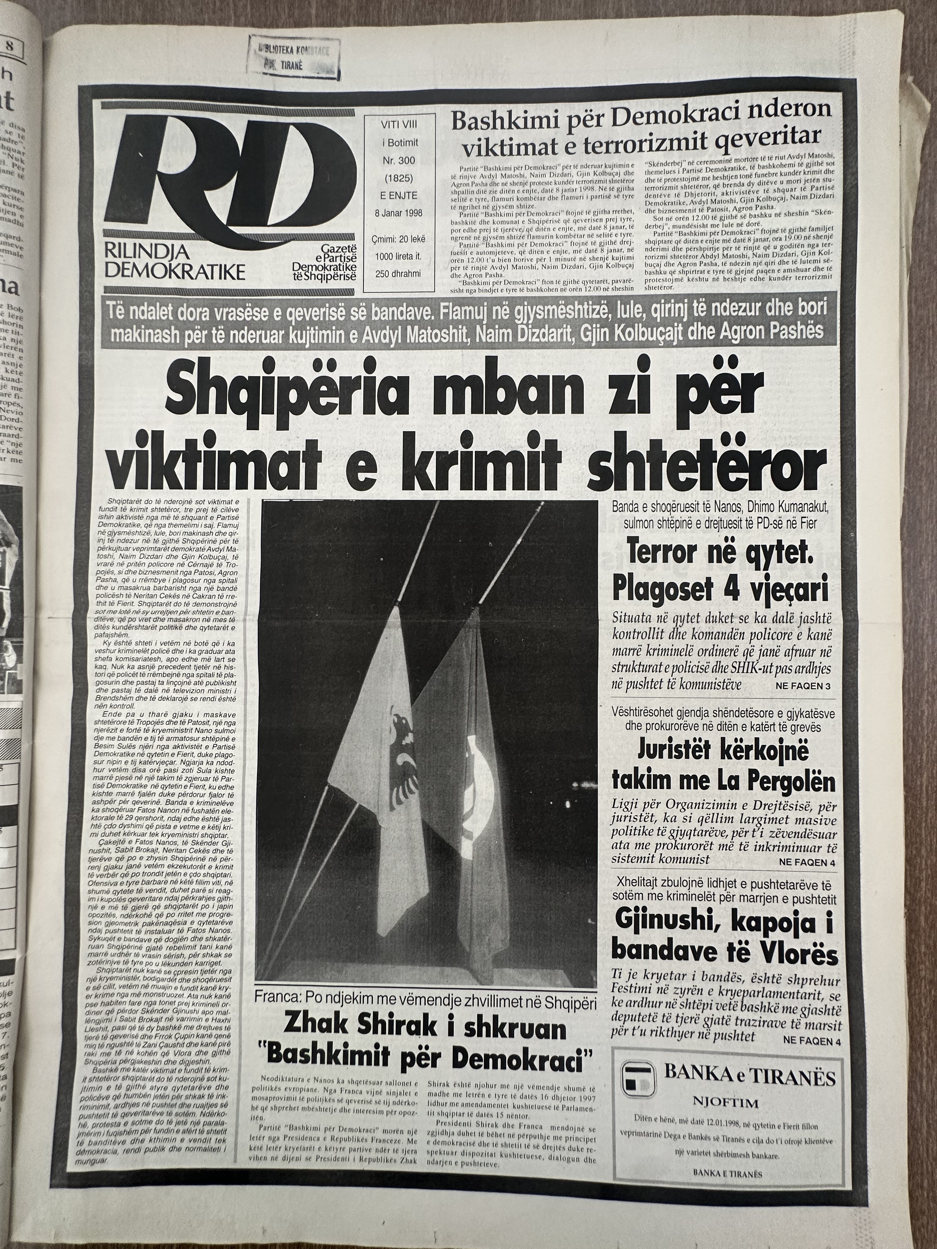 Rilindja Demokratike 1998-01-08