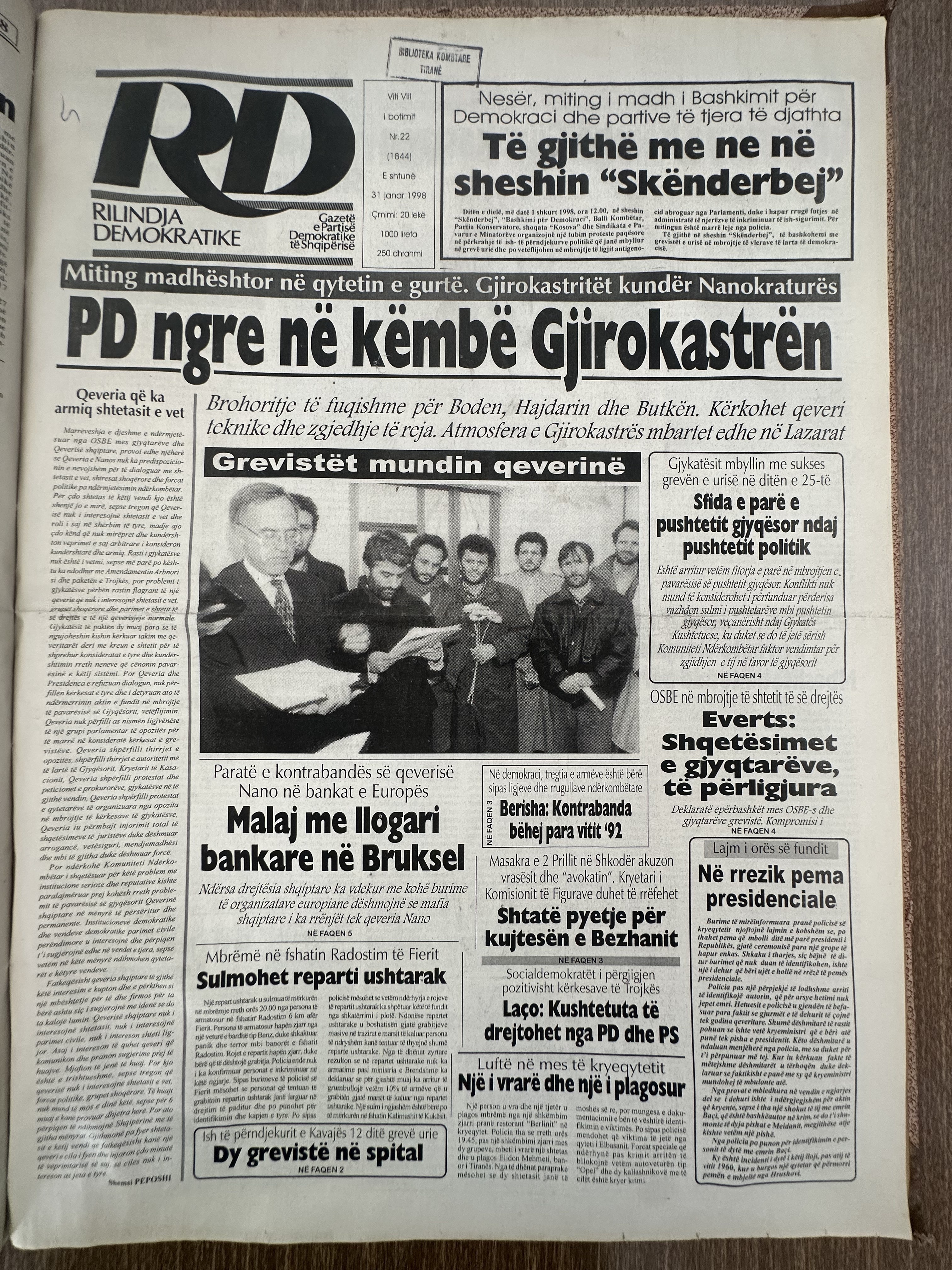 Rilindja Demokratike 1998-01-31