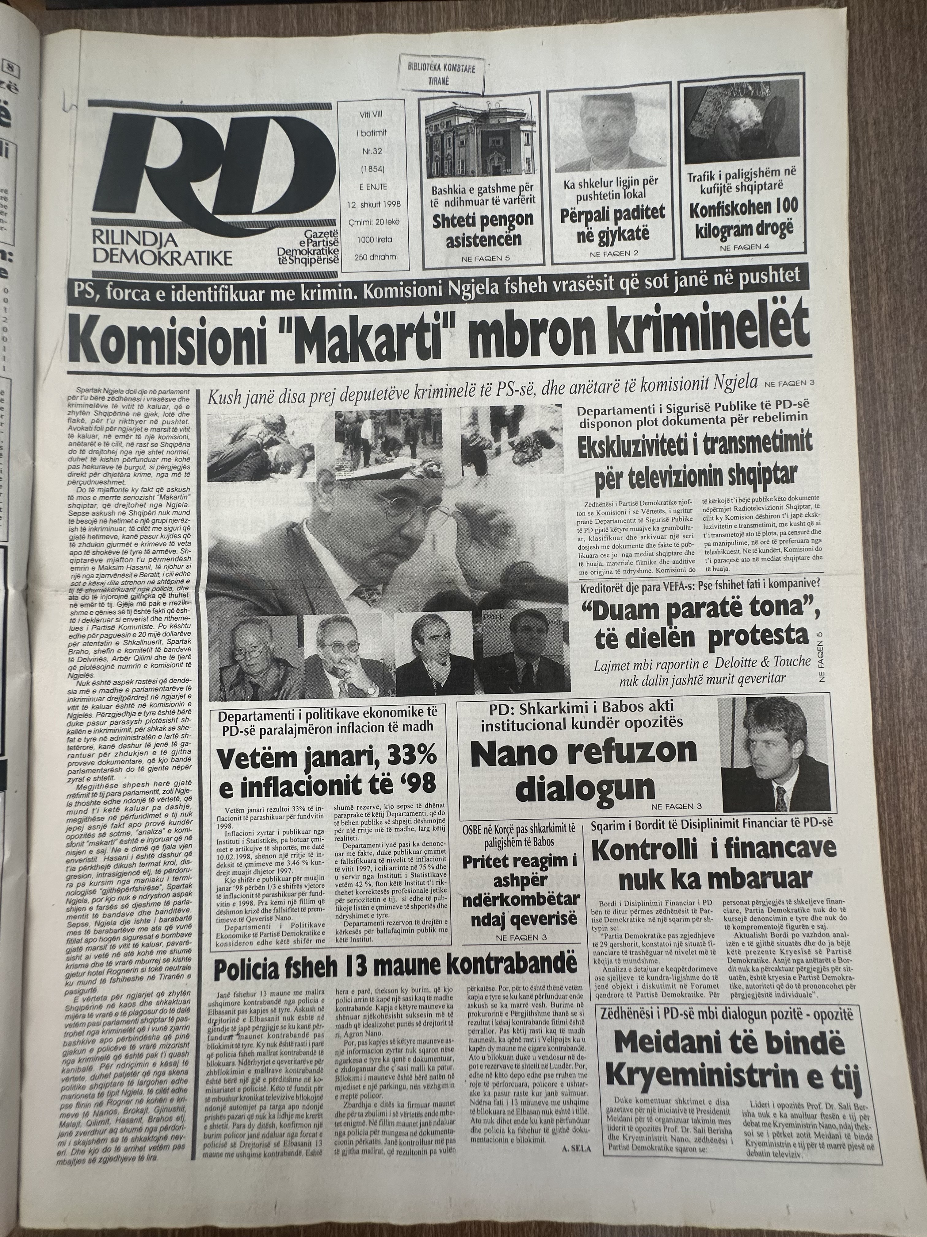Rilindja Demokratike 1998-02-12