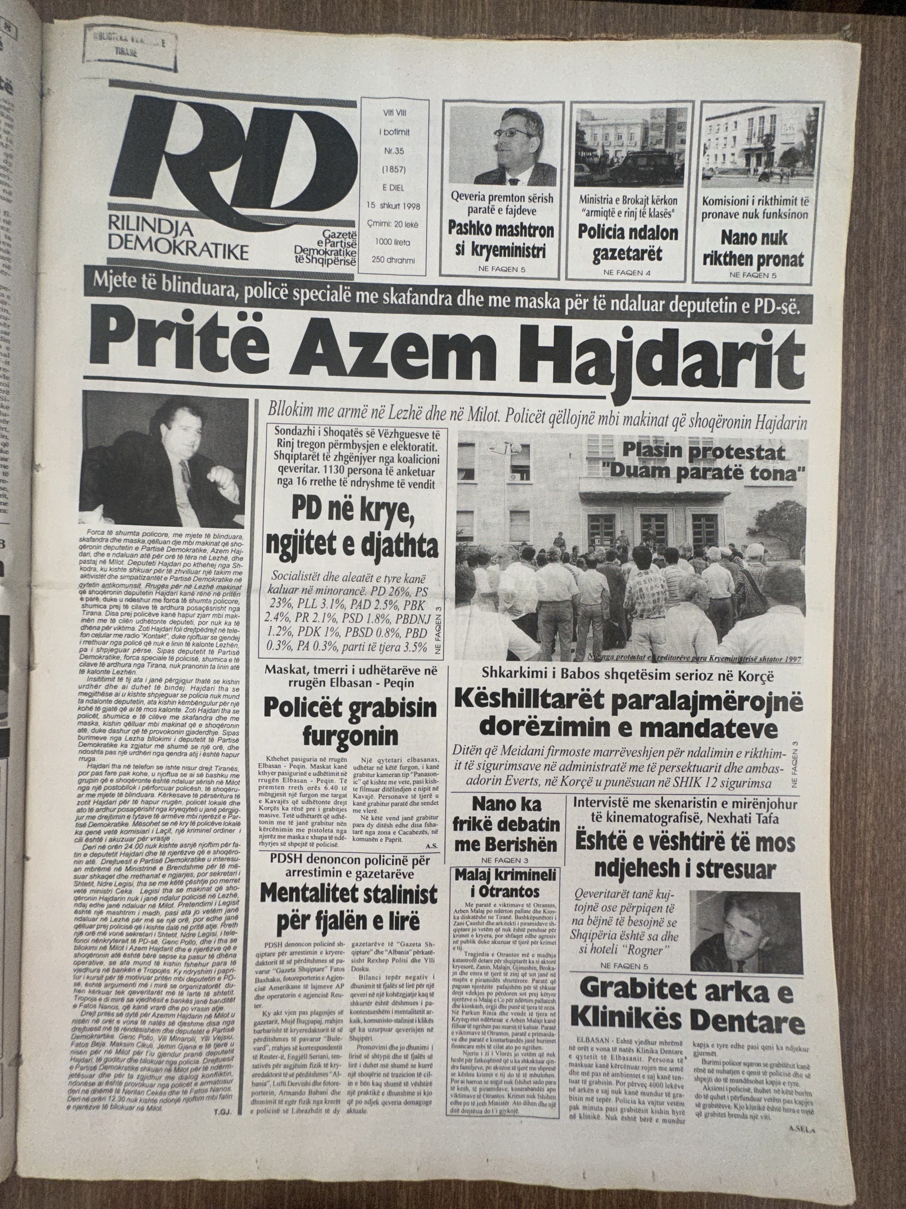 Rilindja Demokratike 1998-02-15