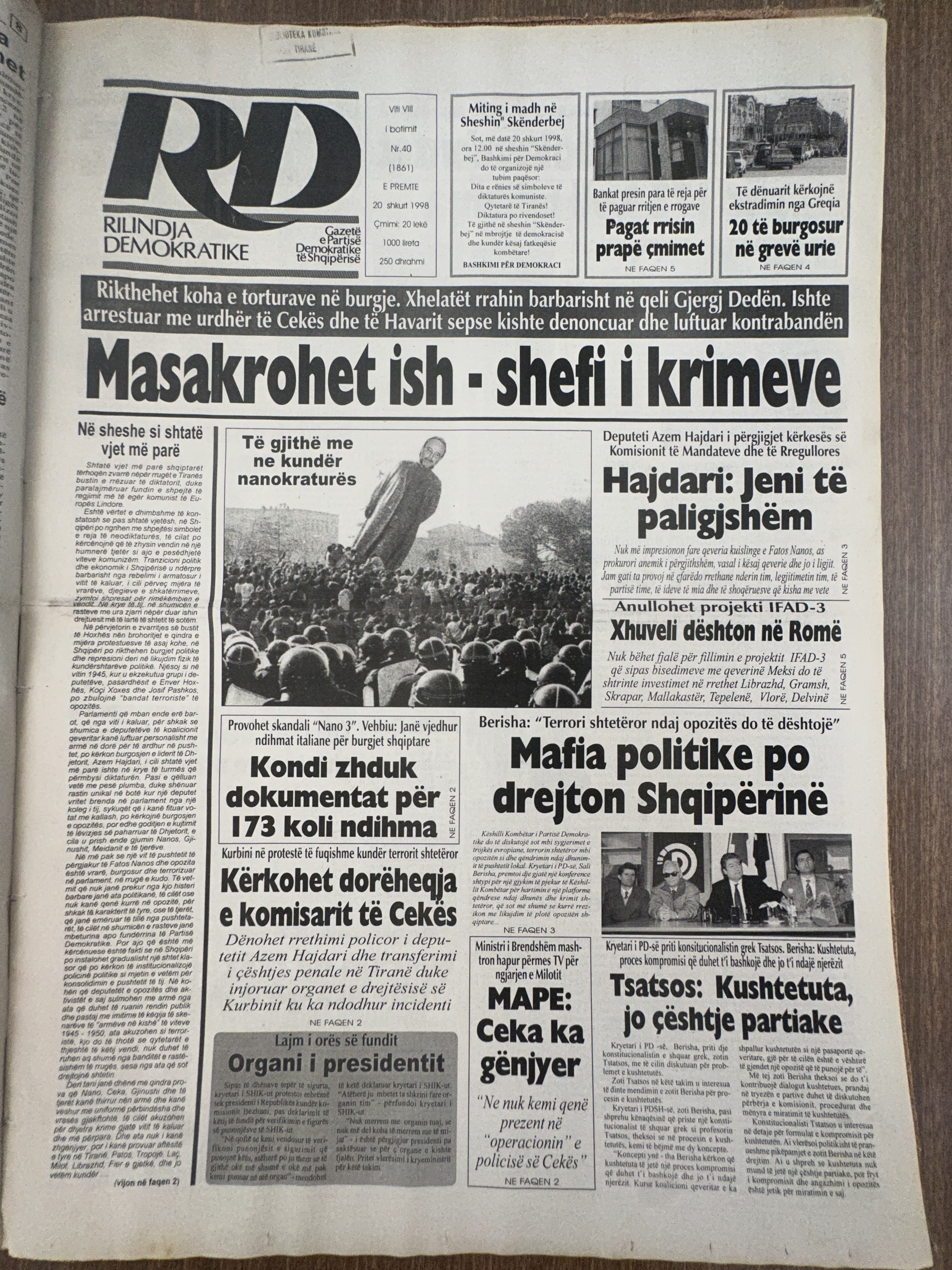 Rilindja Demokratike 1998-07-01