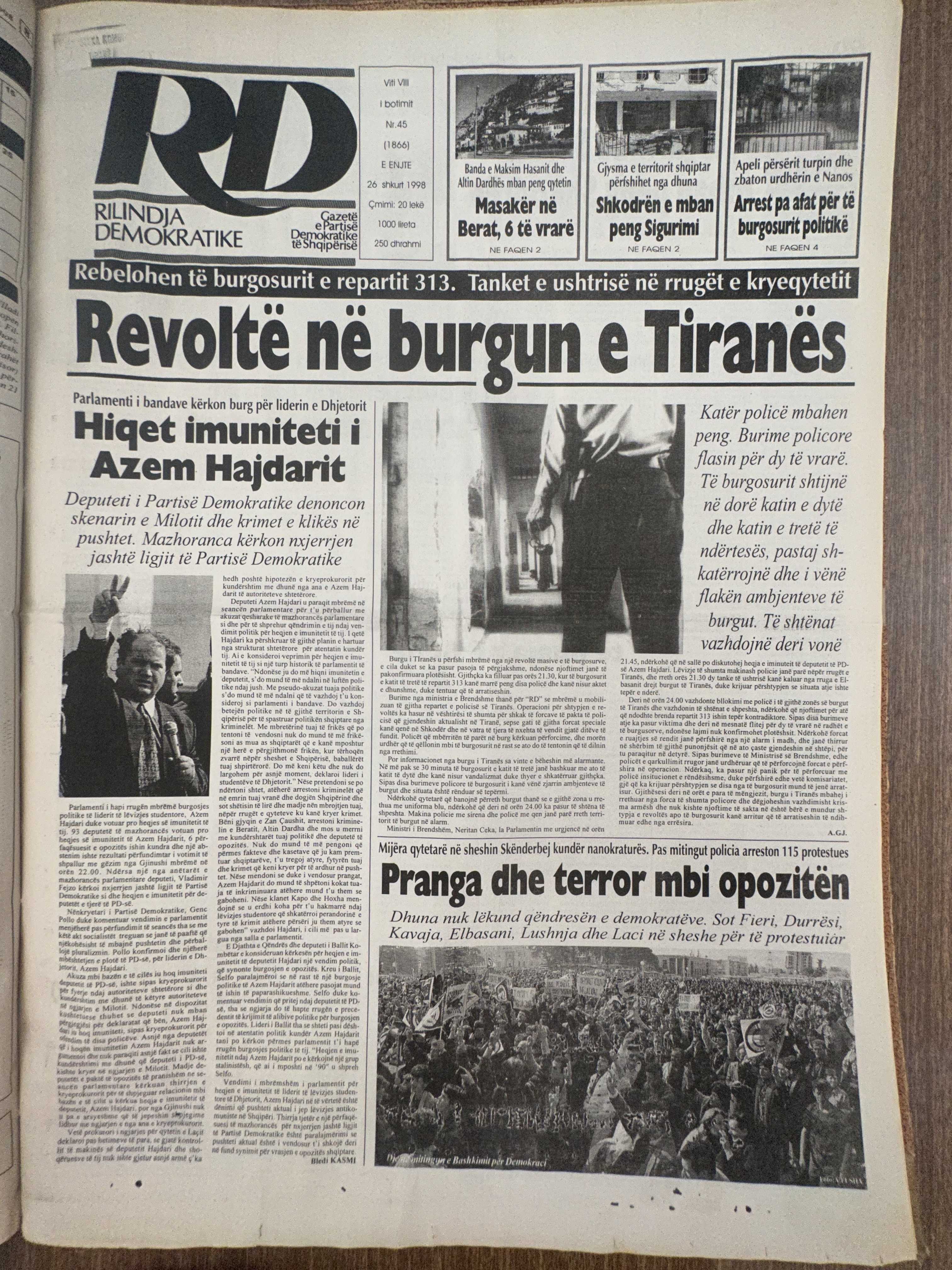 Rilindja Demokratike 1998-02-26