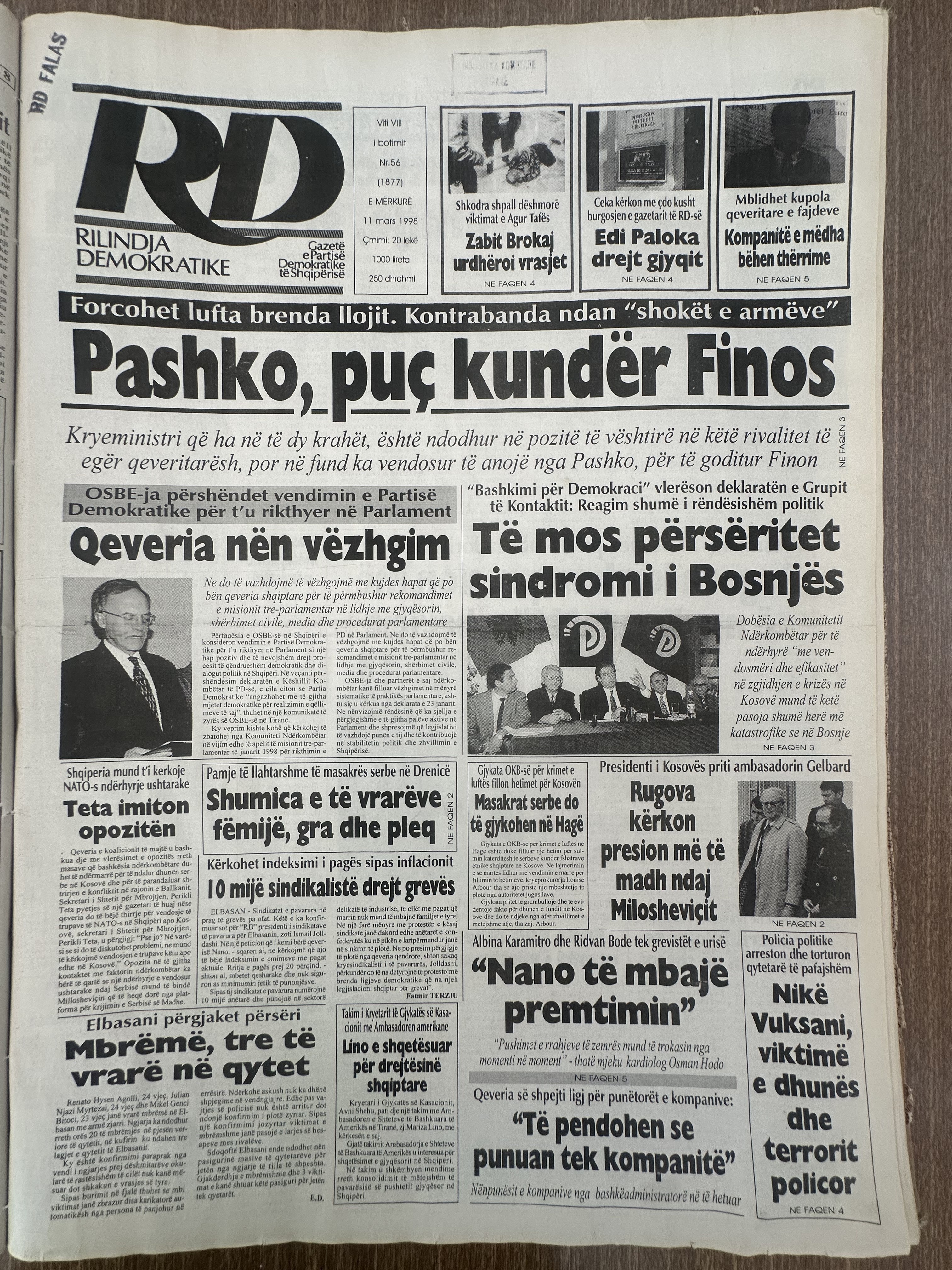 Rilindja Demokratike 1998-03-11