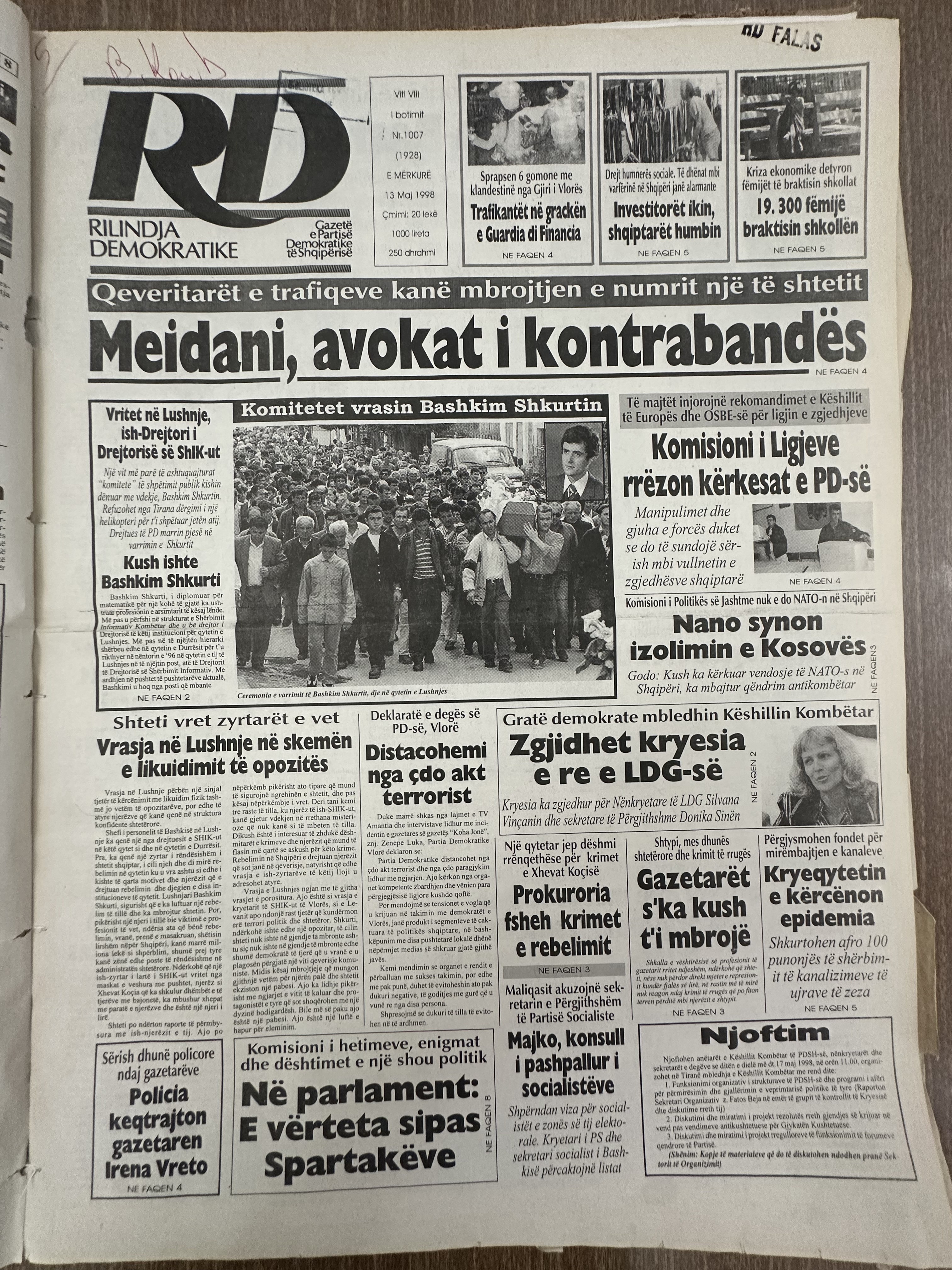 Rilindja Demokratike 1998-05-13