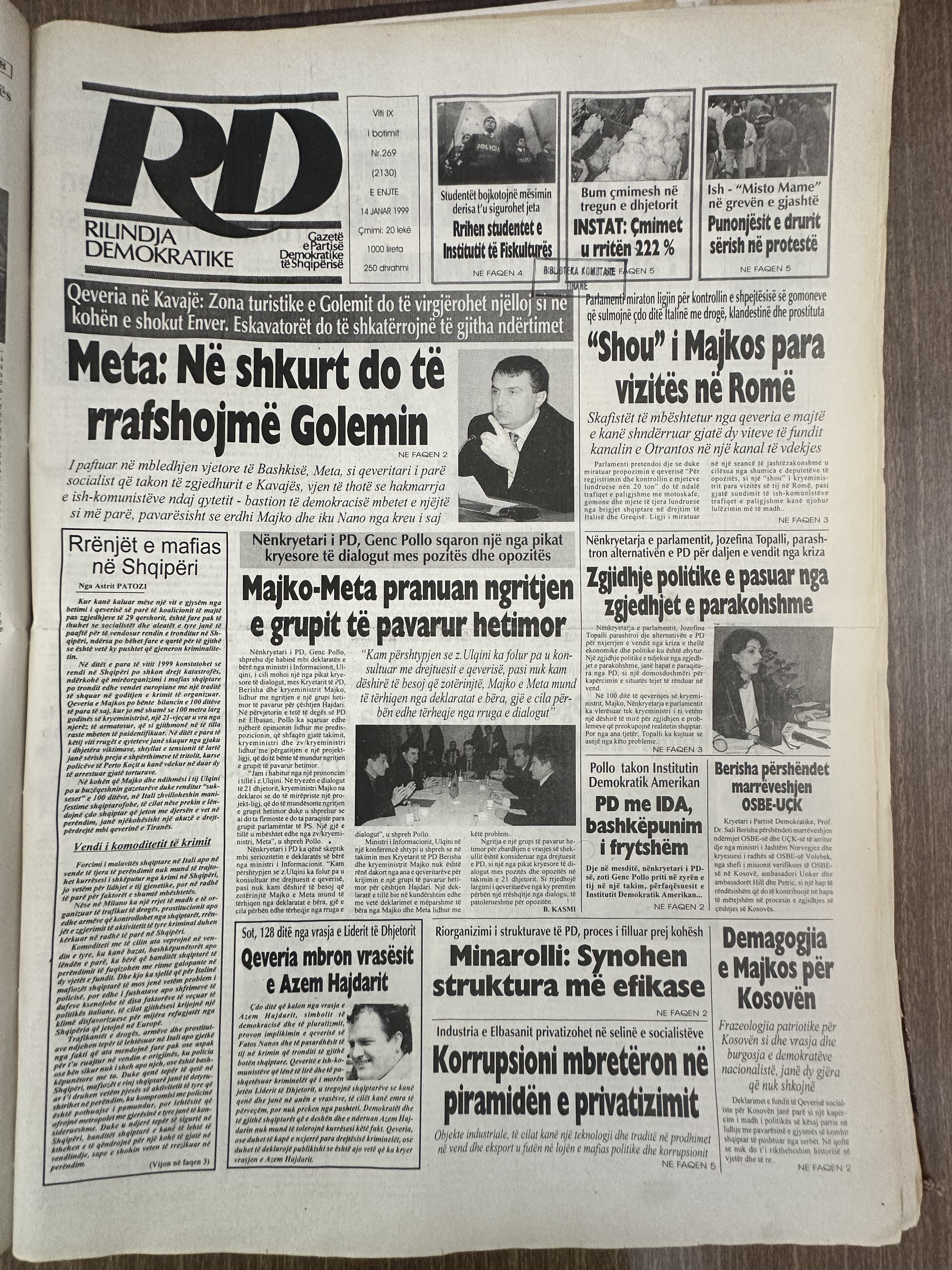Rilindja Demokratike 1999-01-14