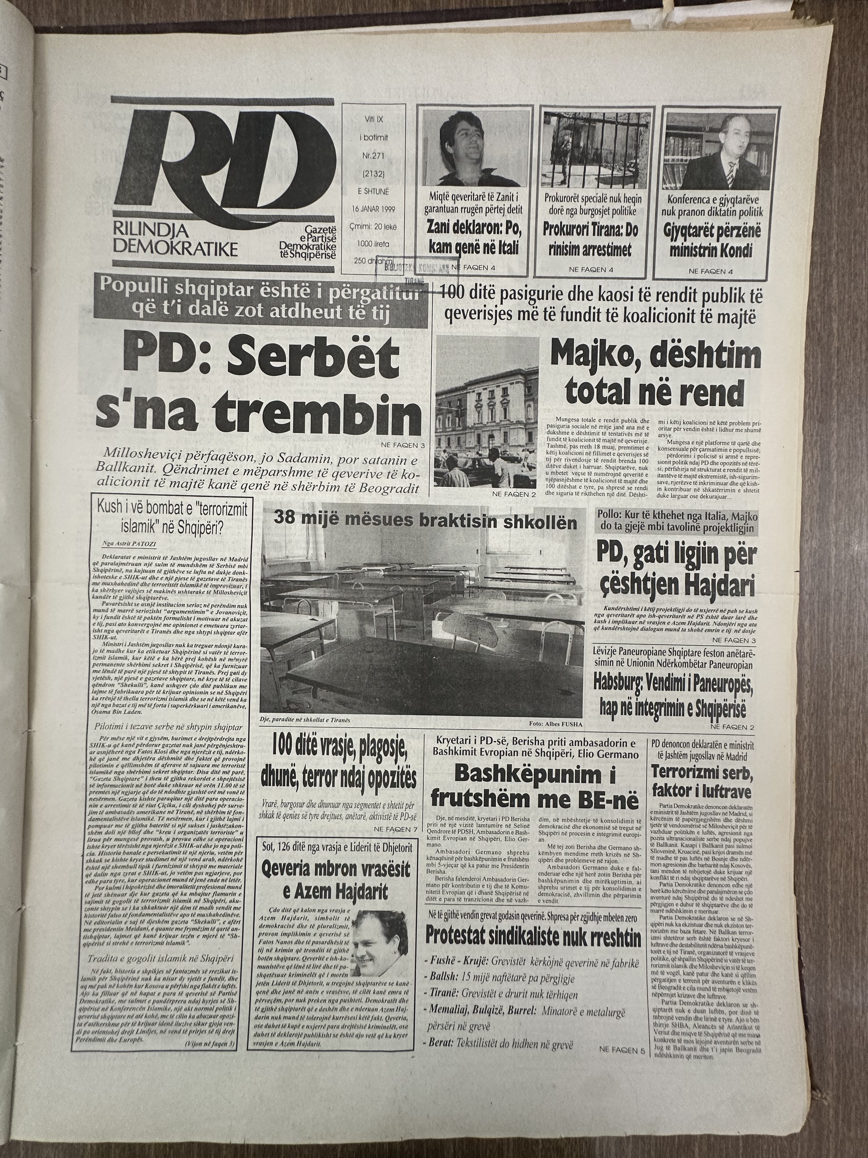Rilindja Demokratike 1999-01-16