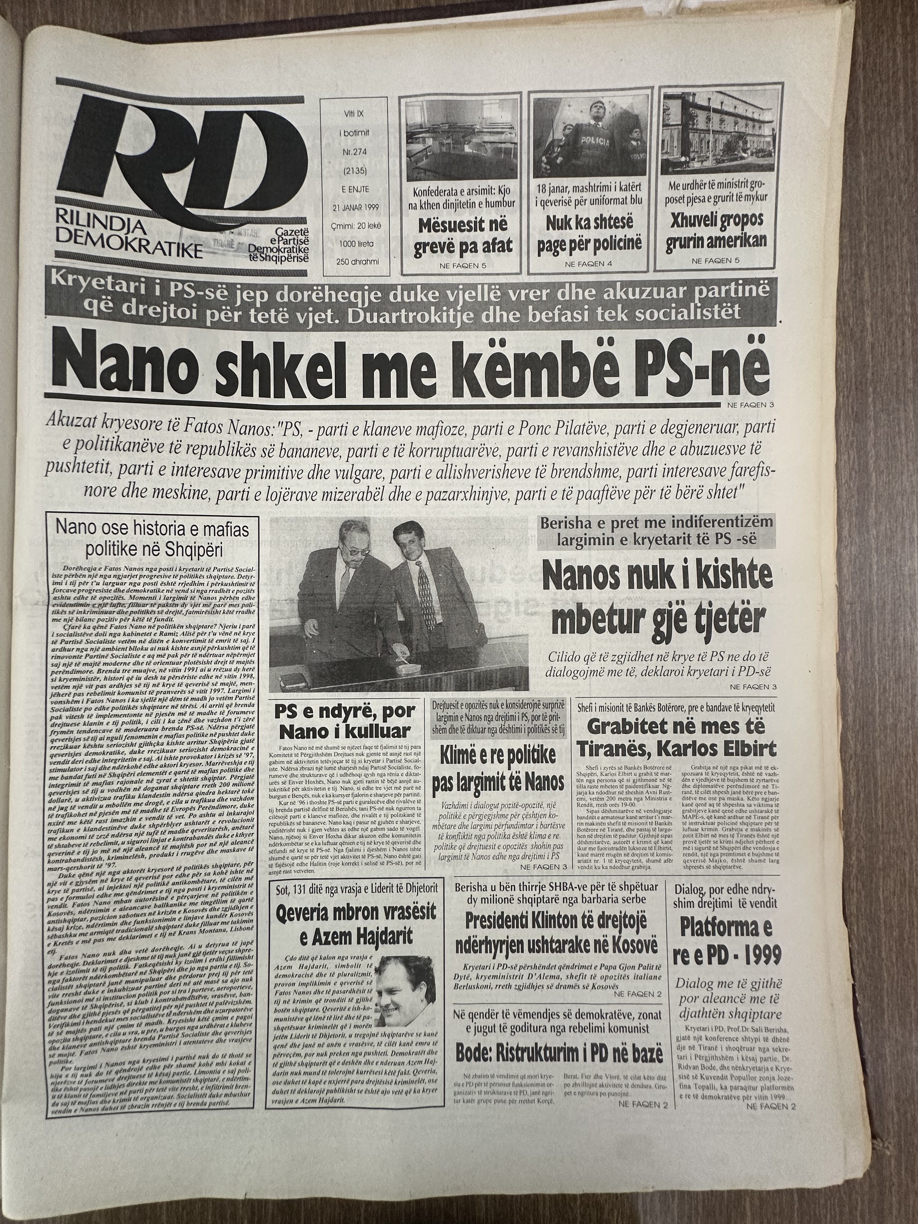Rilindja Demokratike 1999-01-21