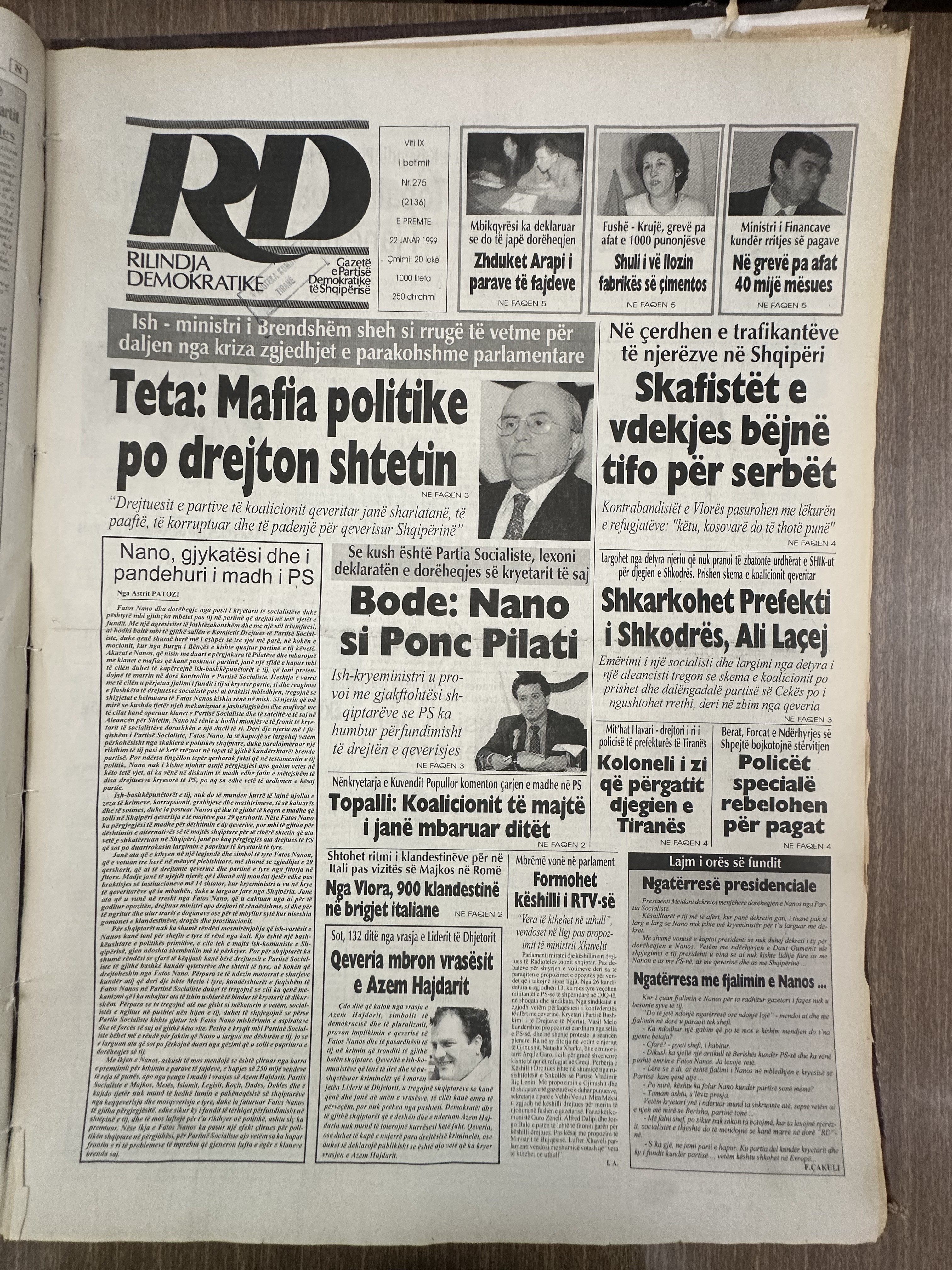 Rilindja Demokratike 1999-01-22