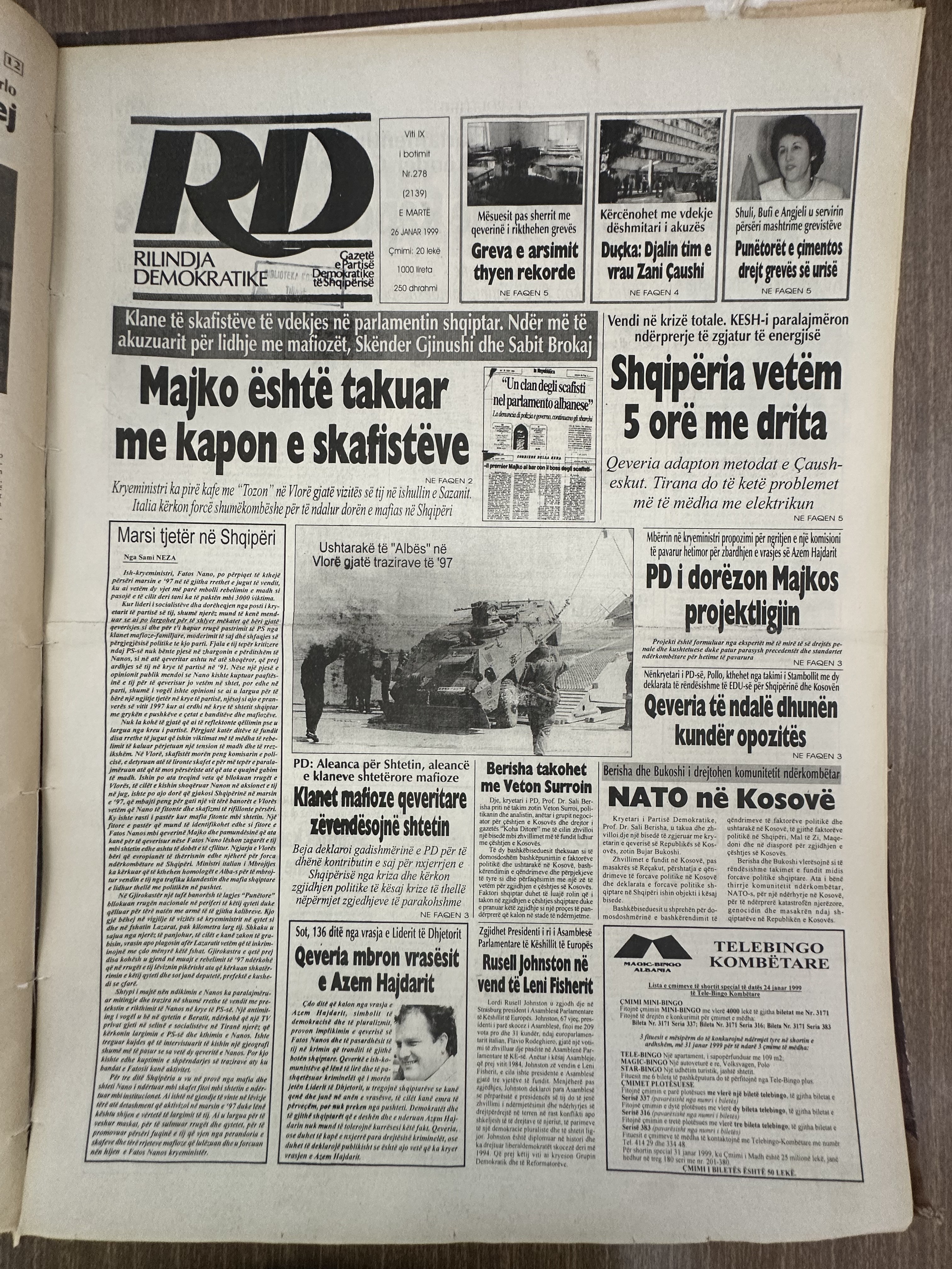 Rilindja Demokratike 1999-01-26