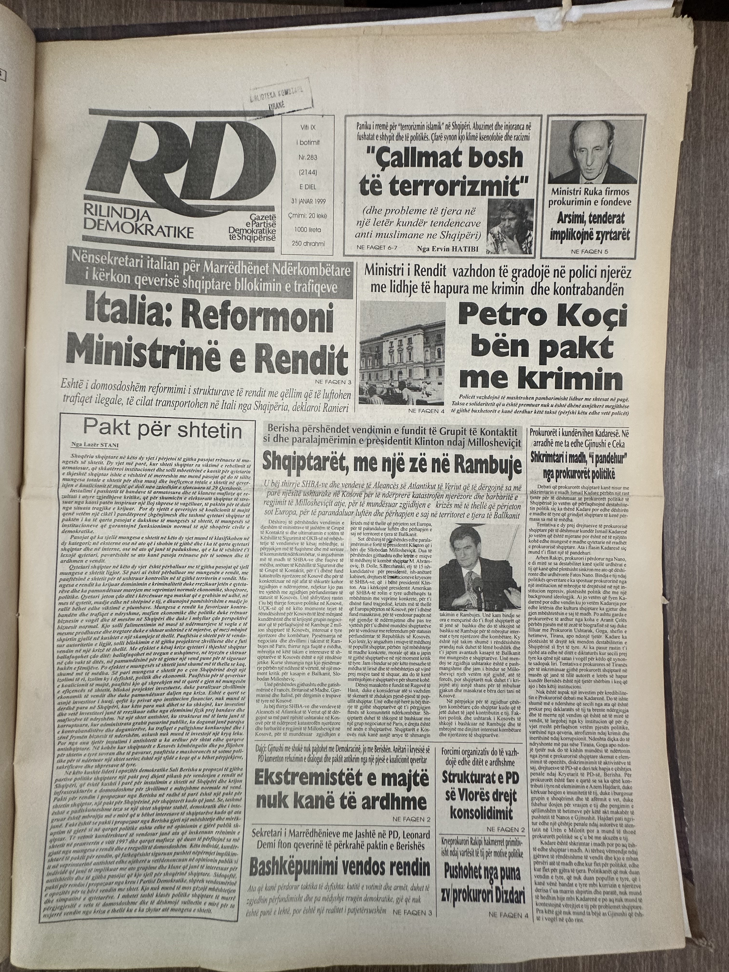 Rilindja Demokratike 1999-11-31