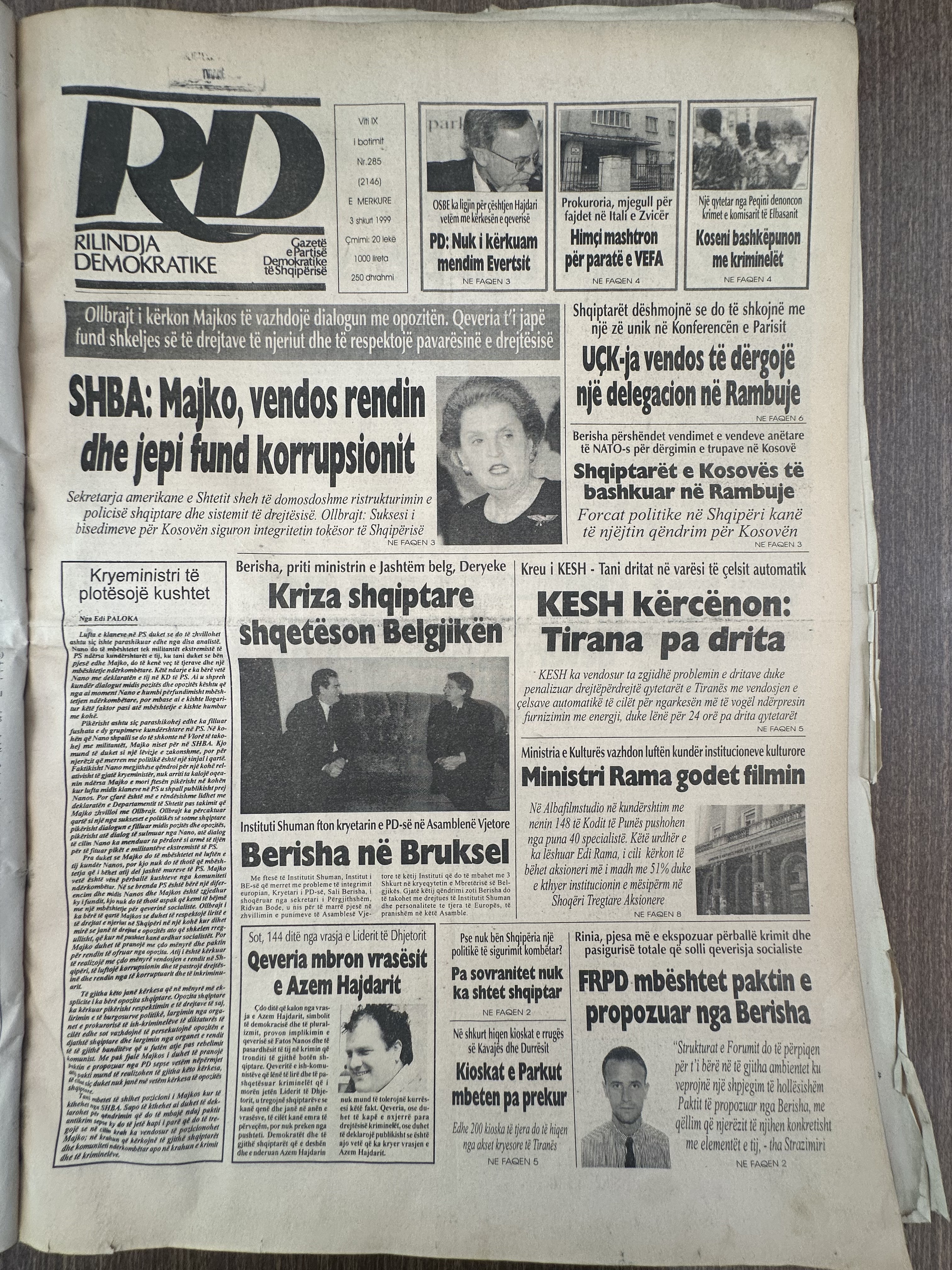 Rilindja Demokratike 1999-02-03