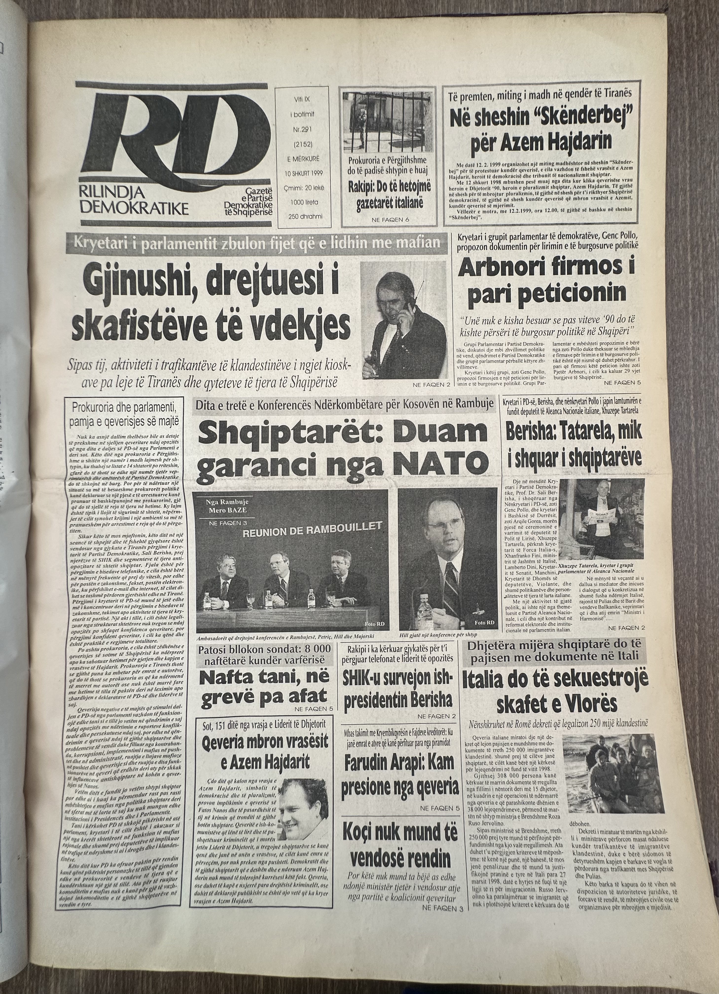 Rilindja Demokratike 1999-02-10