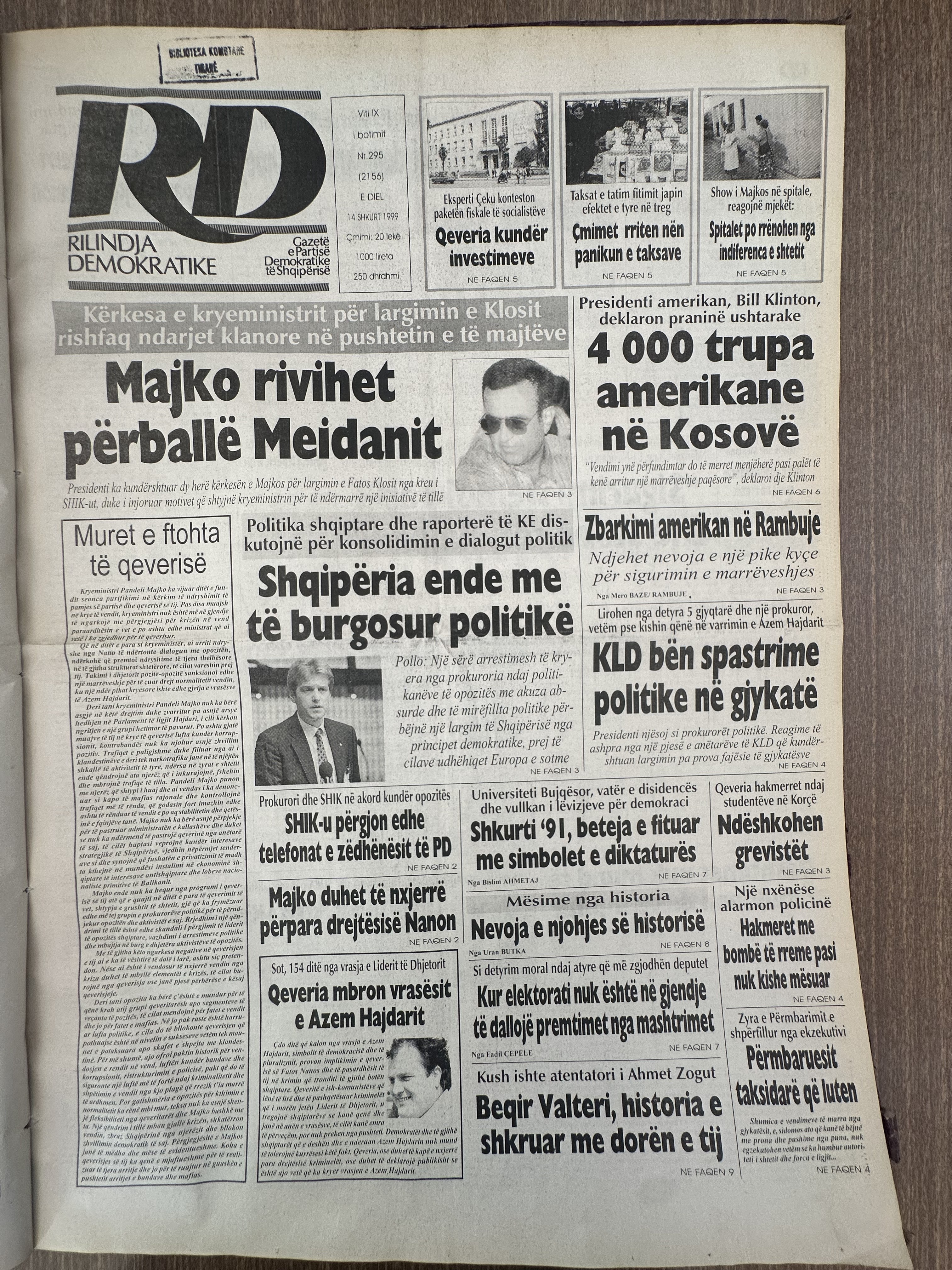 Rilindja Demokratike 1999-02-14