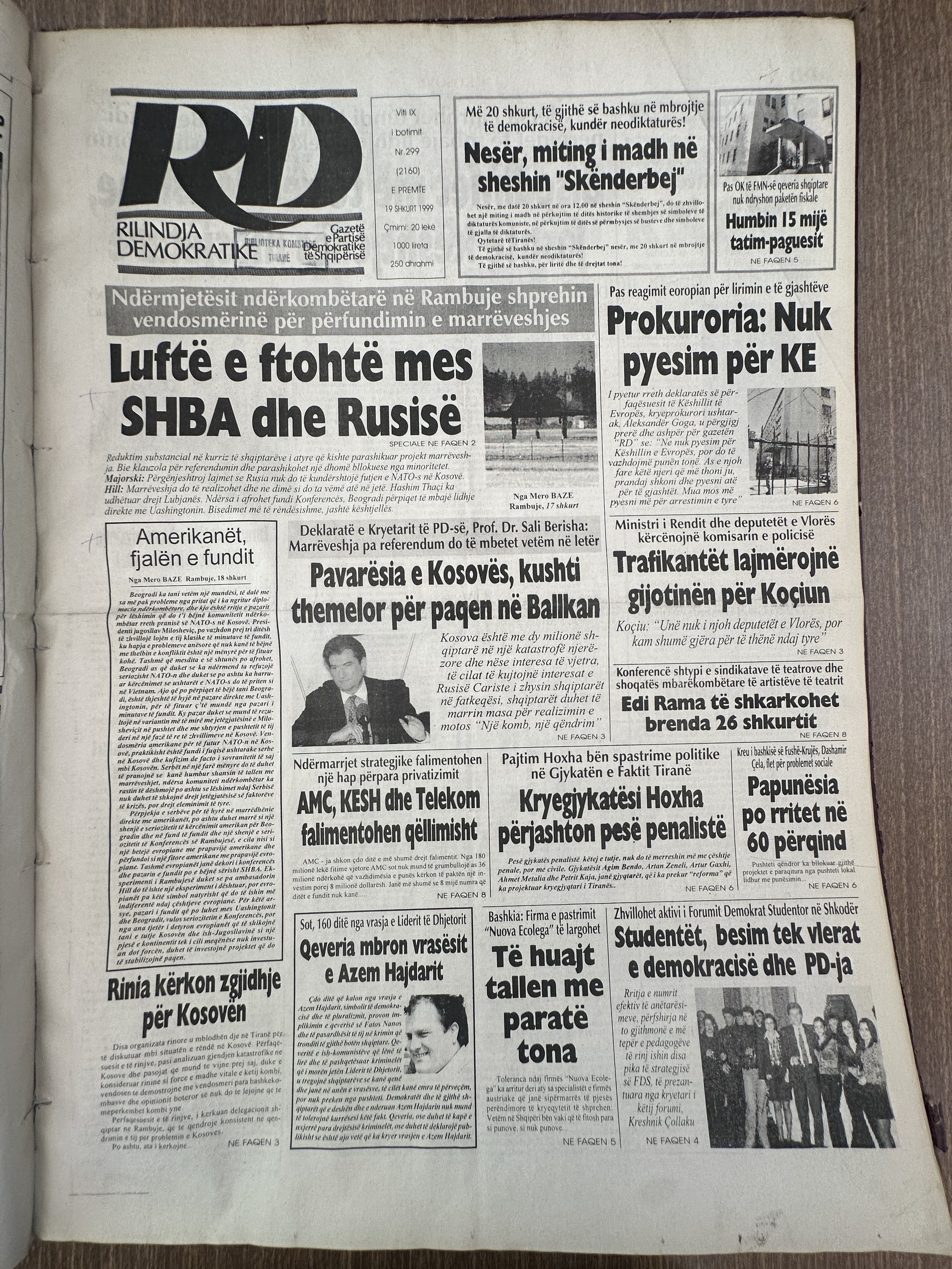 Rilindja Demokratike 1999-02-19