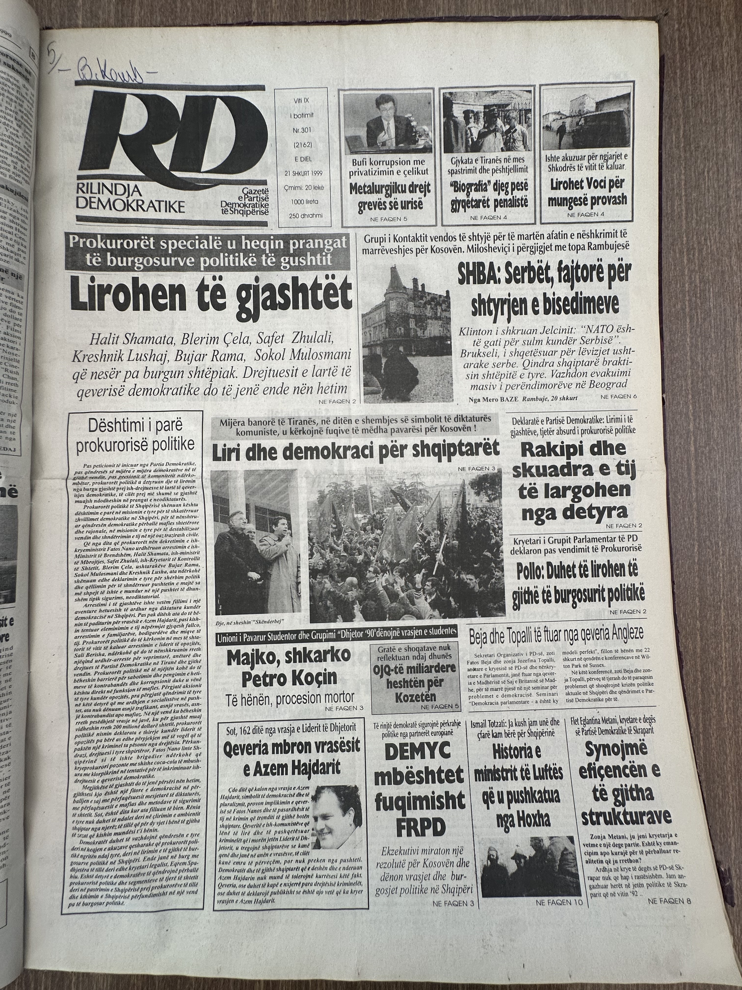 Rilindja Demokratike 1999-02-21