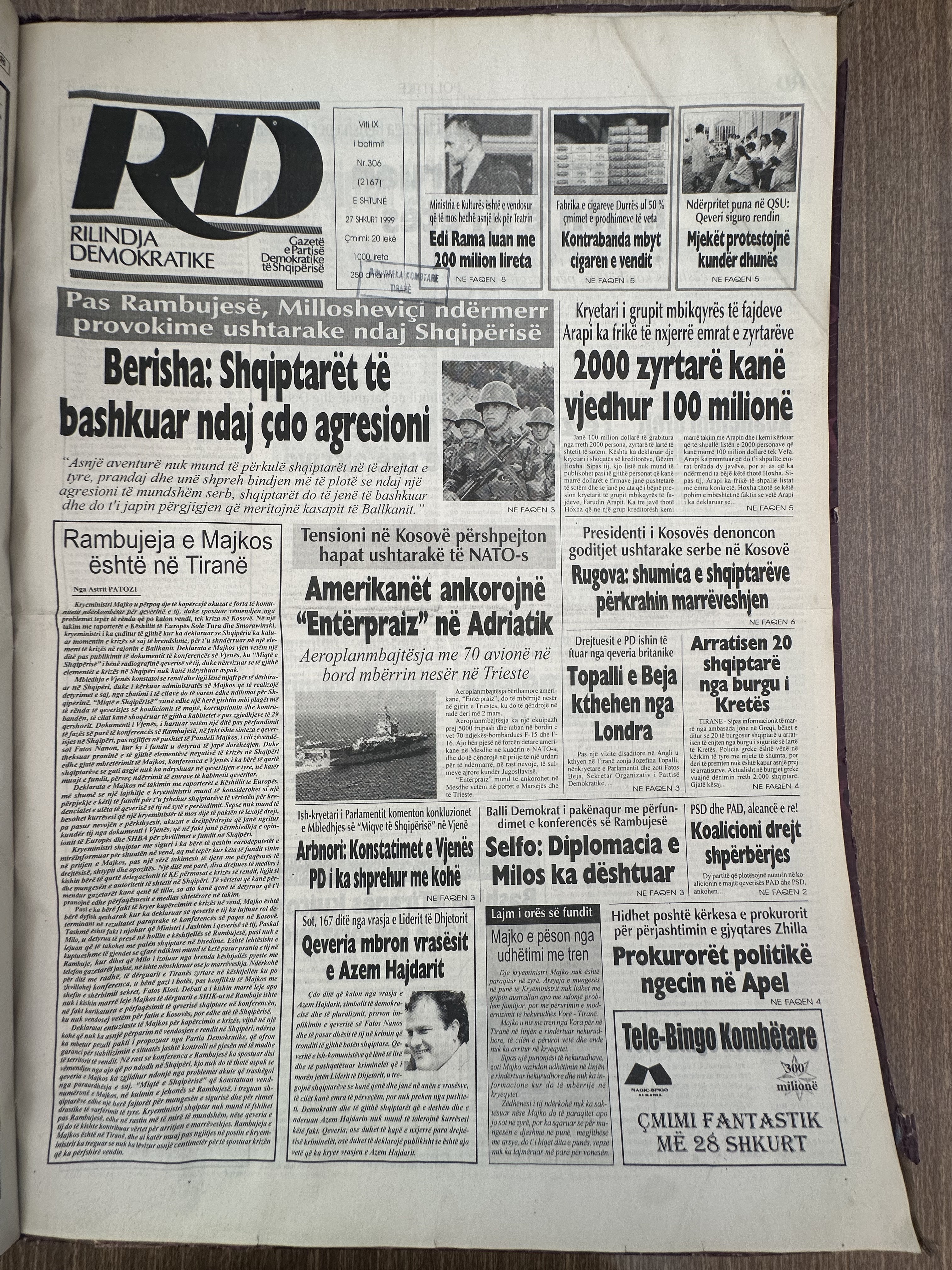 Rilindja Demokratike 1999-02-27