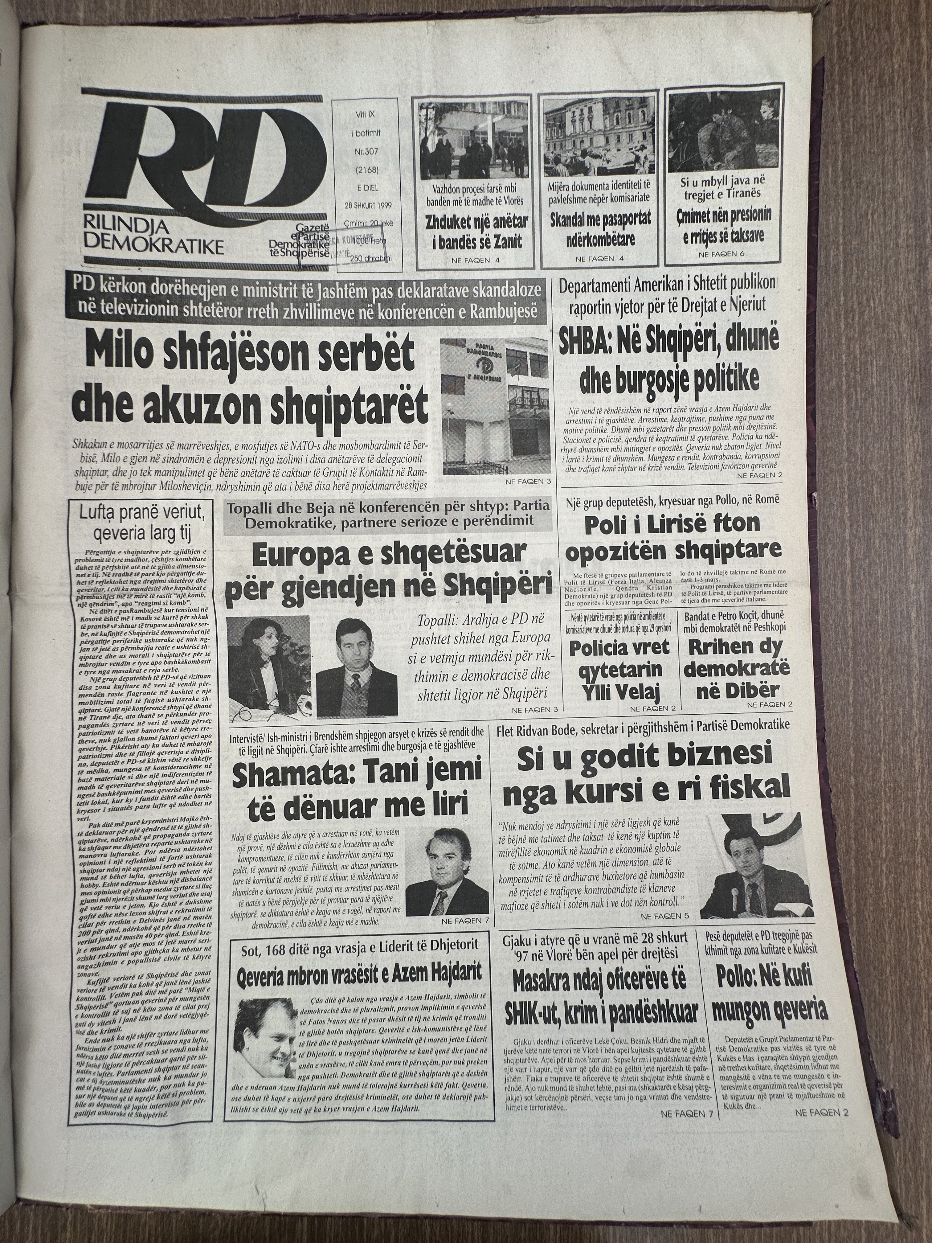 Rilindja Demokratike 1999-02-28
