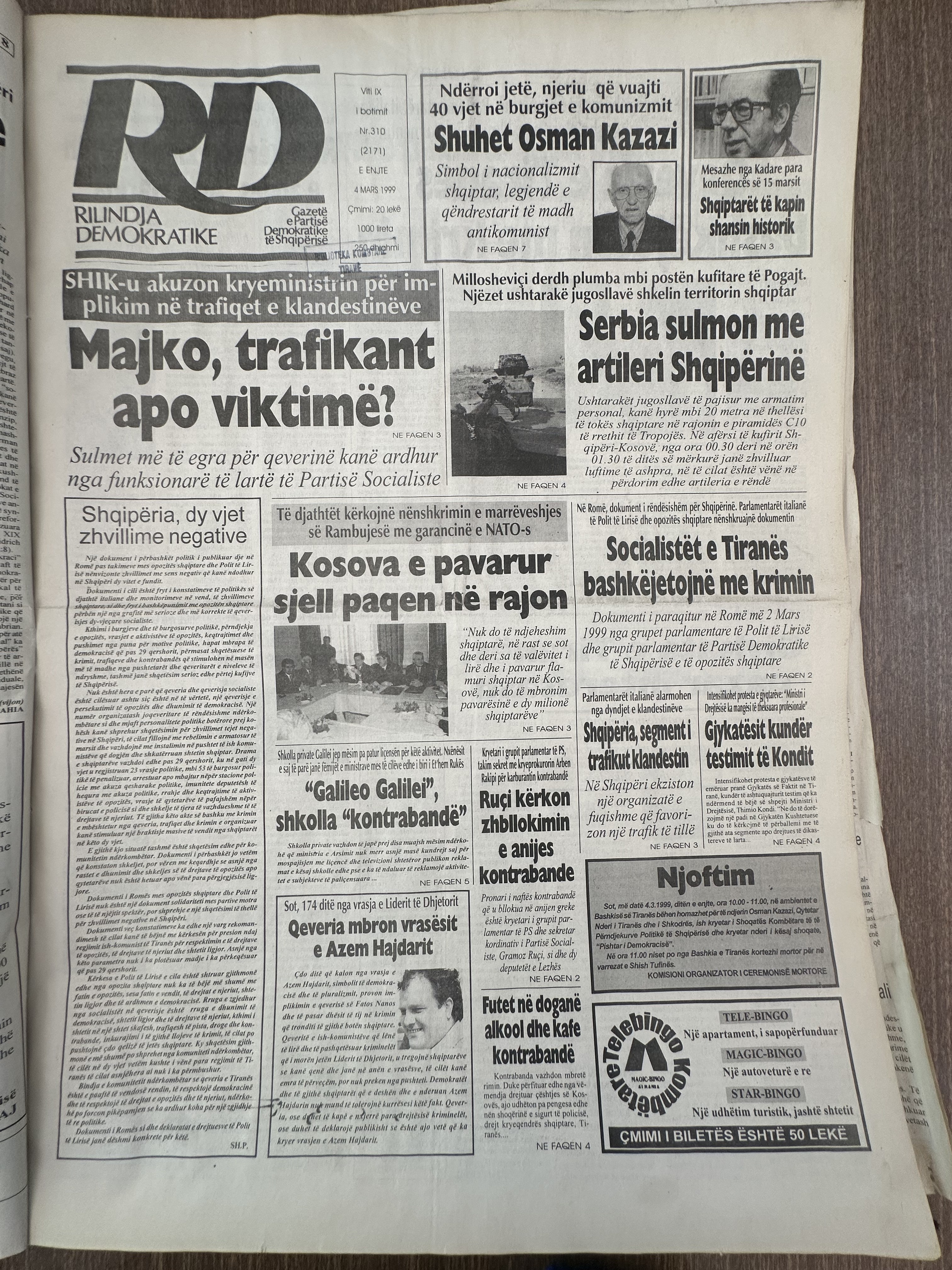Rilindja Demokratike 1999-03-04
