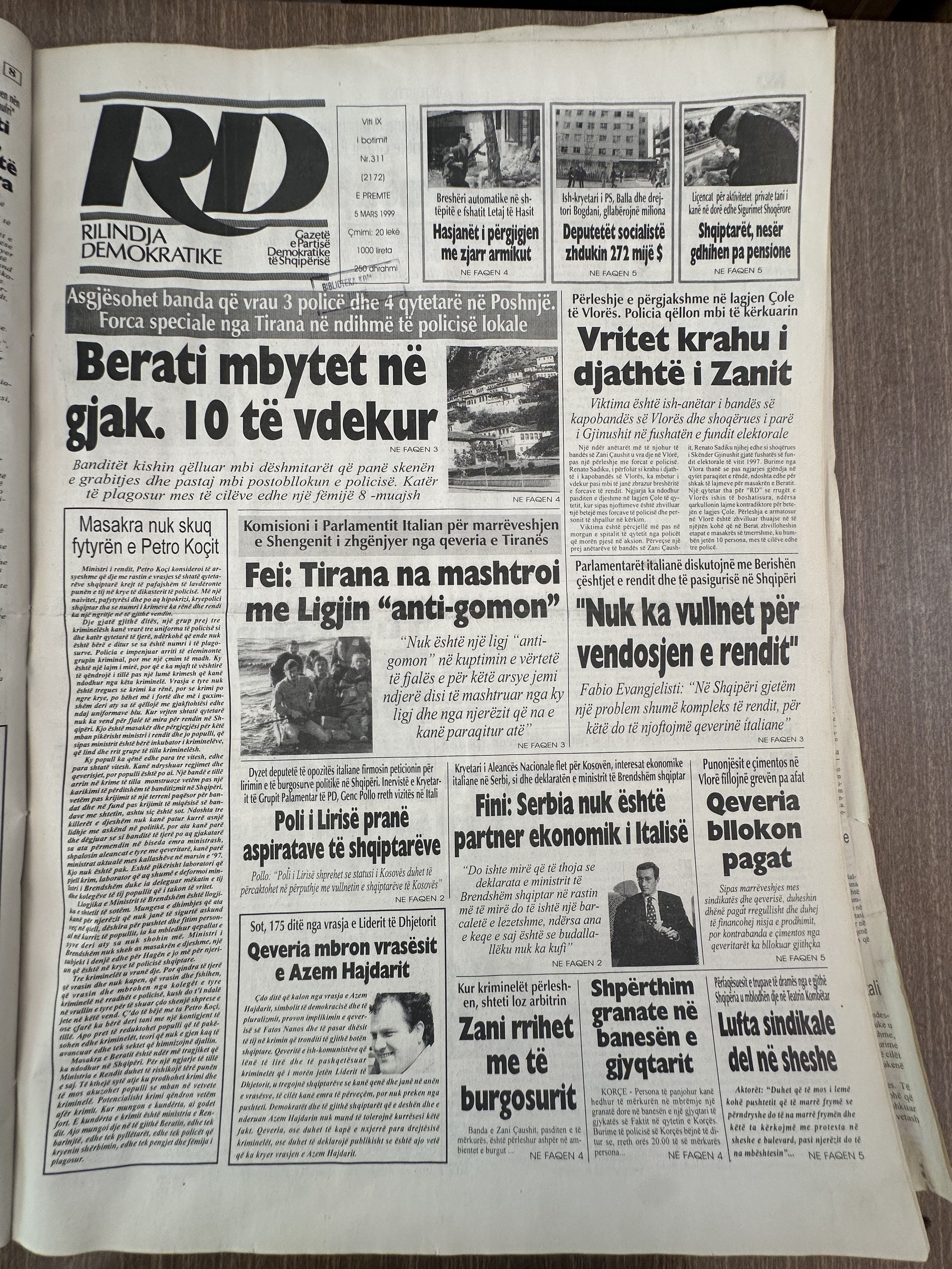 Rilindja Demokratike 1999-03-05