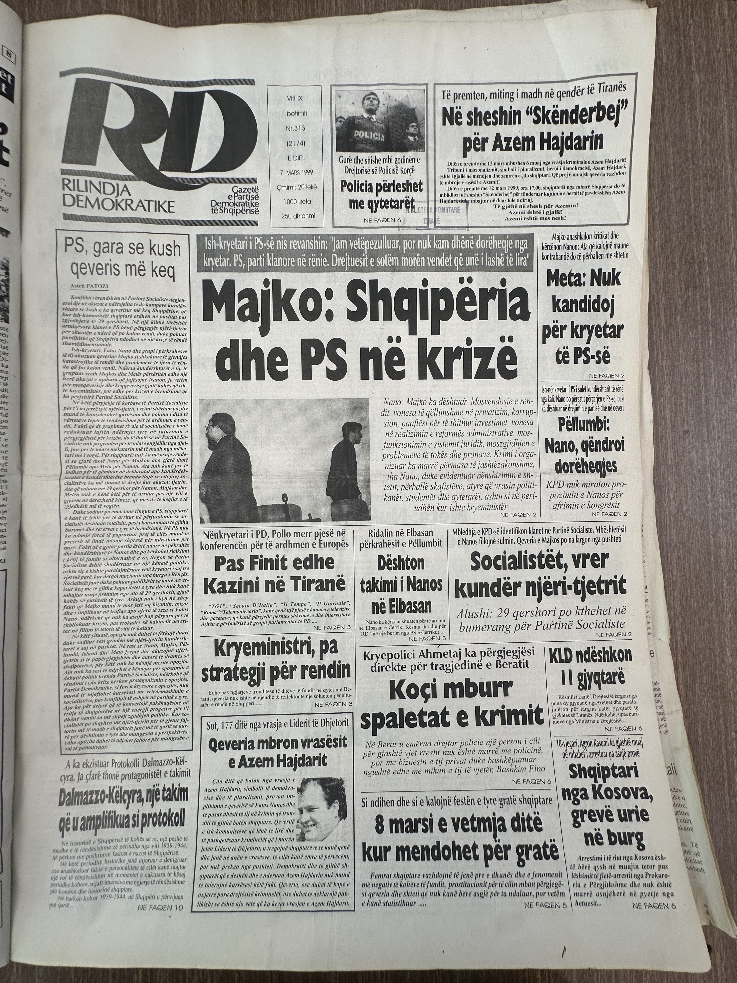 Rilindja Demokratike 1999-03-07