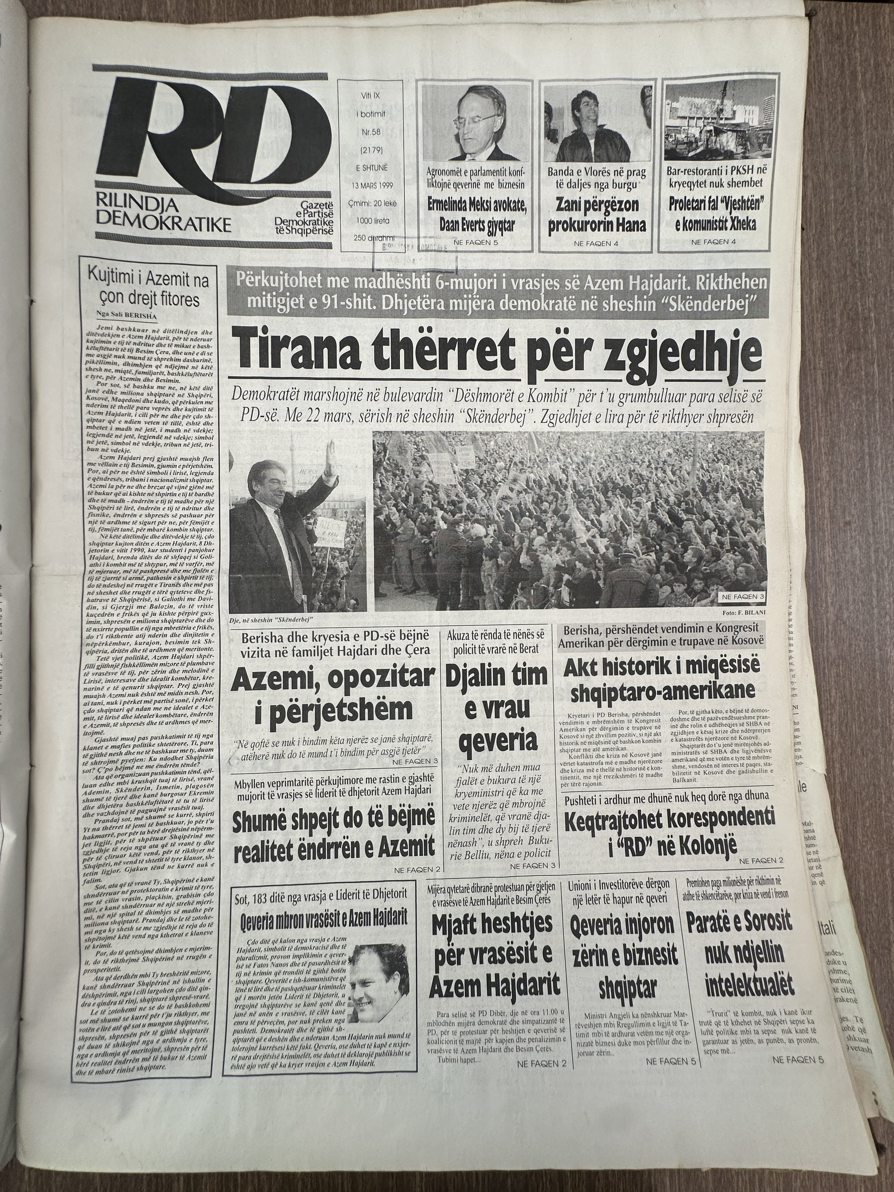 Rilindja Demokratike 1999-03-13