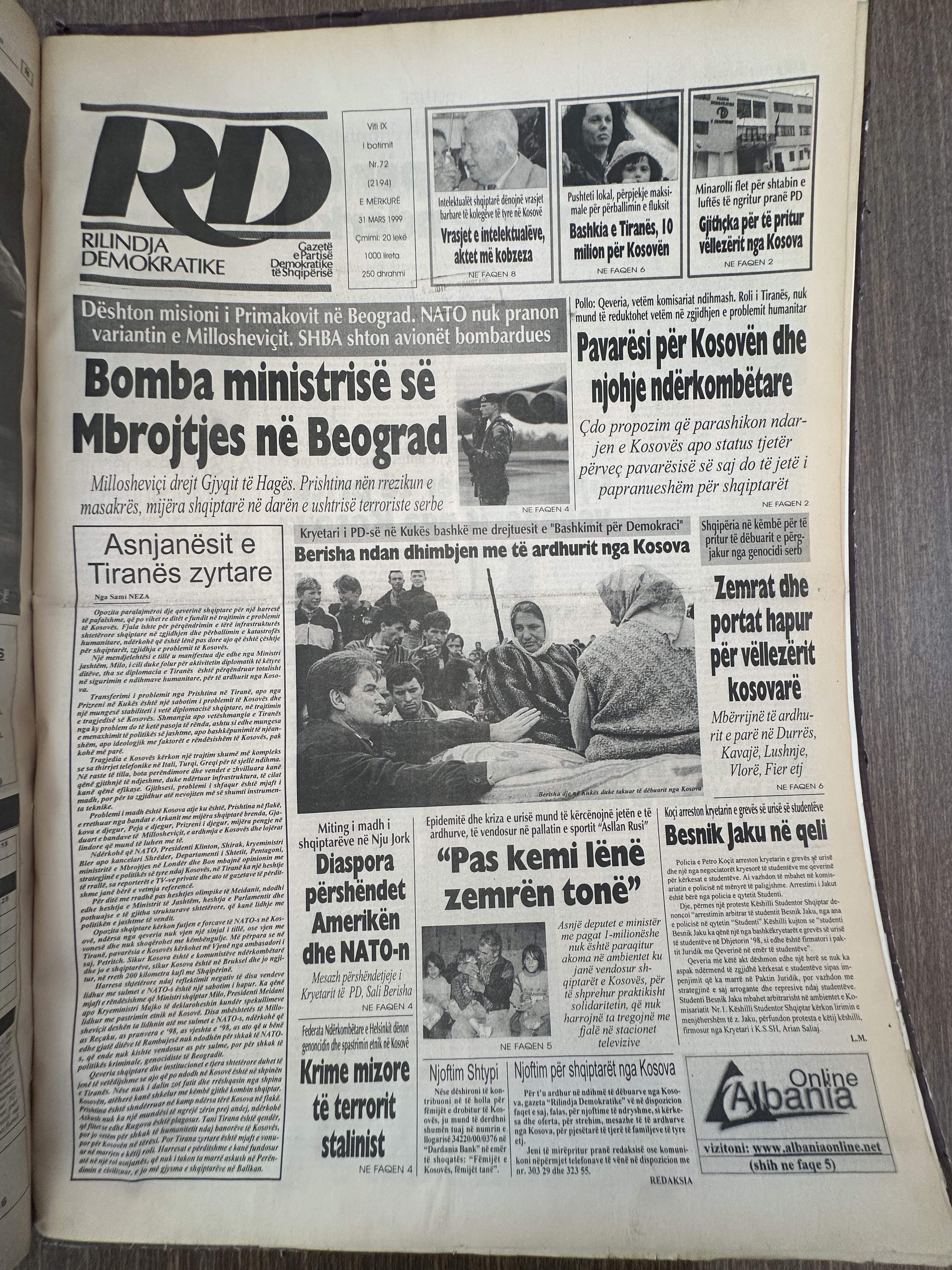 Rilindja Demokratike 1999-03-31