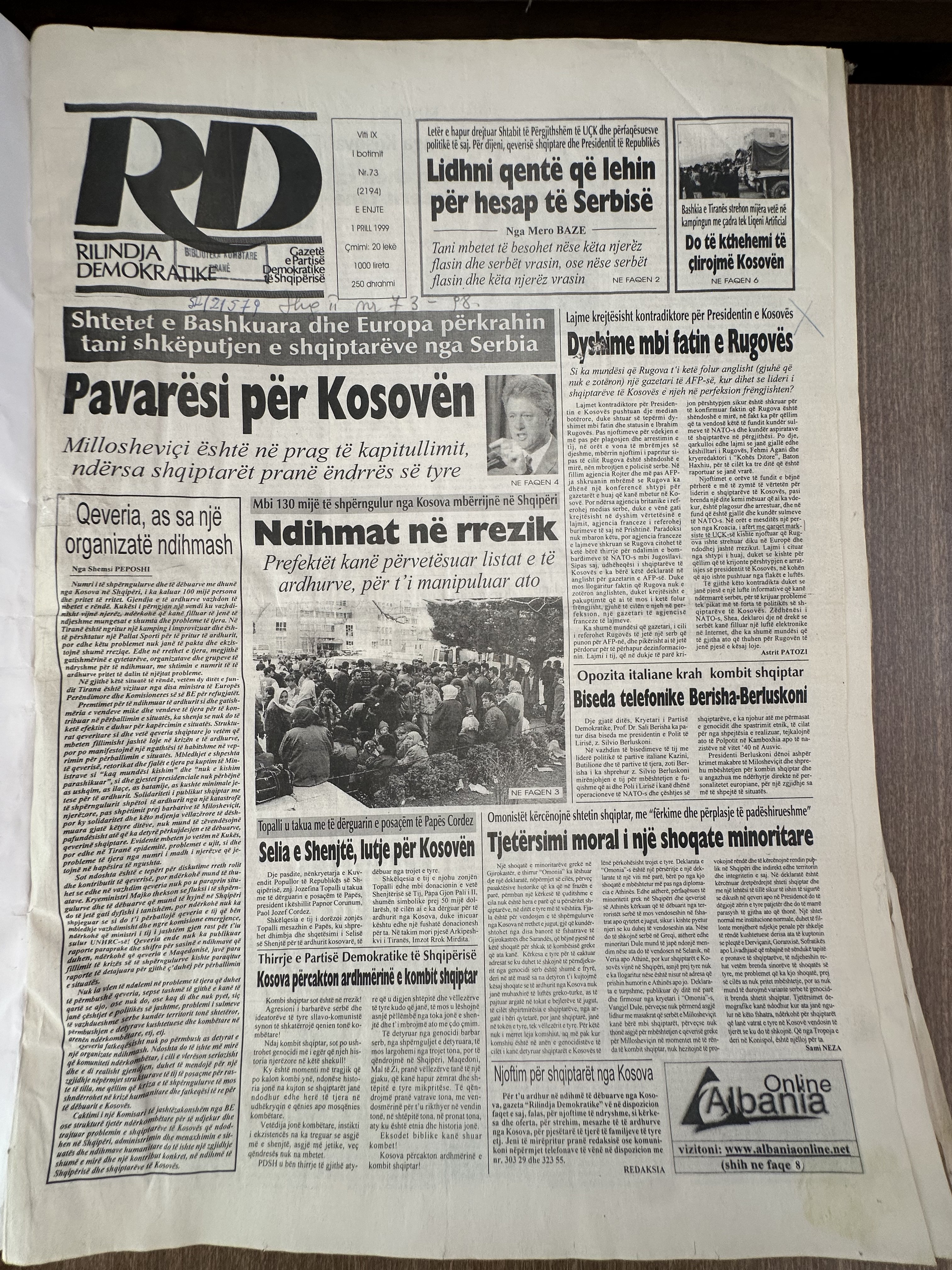 Rilindja Demokratike 1999-04-07