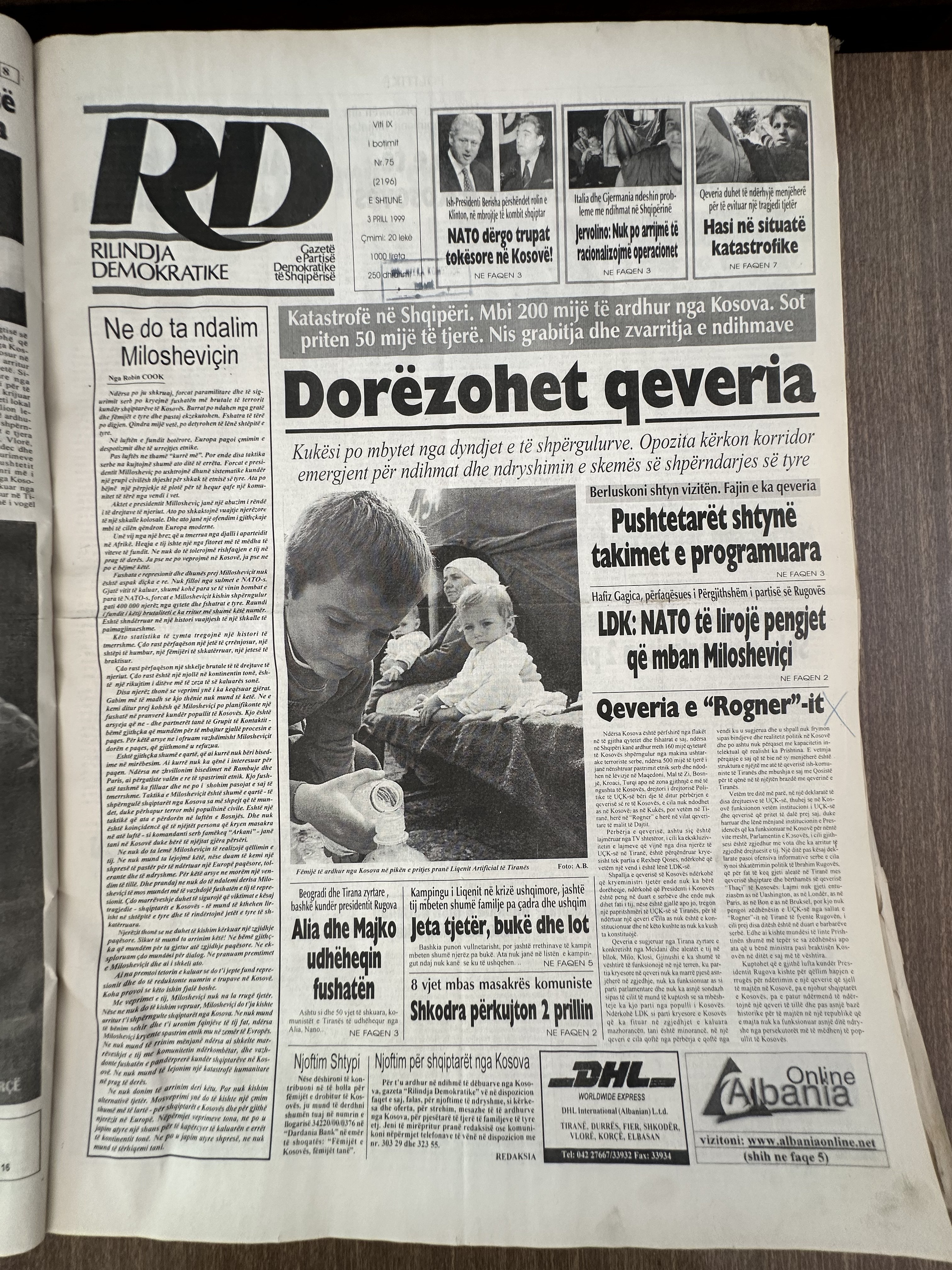 Rilindja Demokratike 1999-04-03