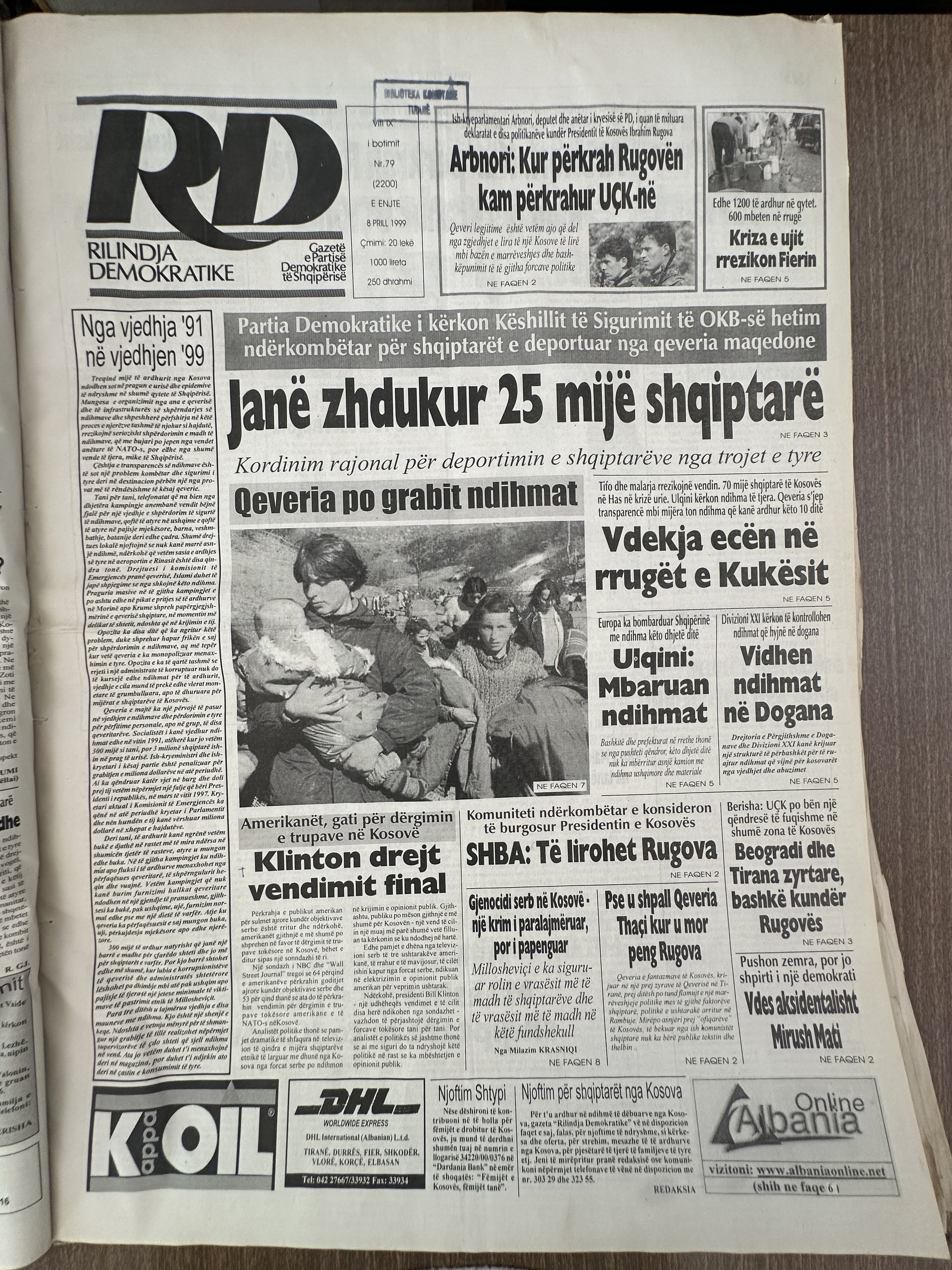 Rilindja Demokratike 1999-04-08